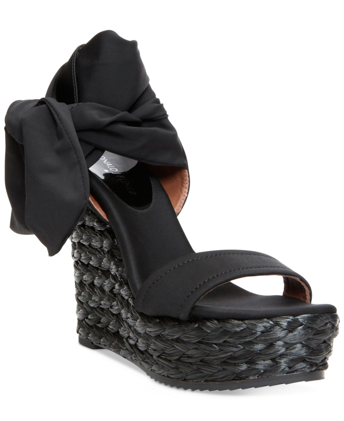 Lyst - Donald J Pliner Donald J Pliner Nela Platform Wedge Sandals in Black