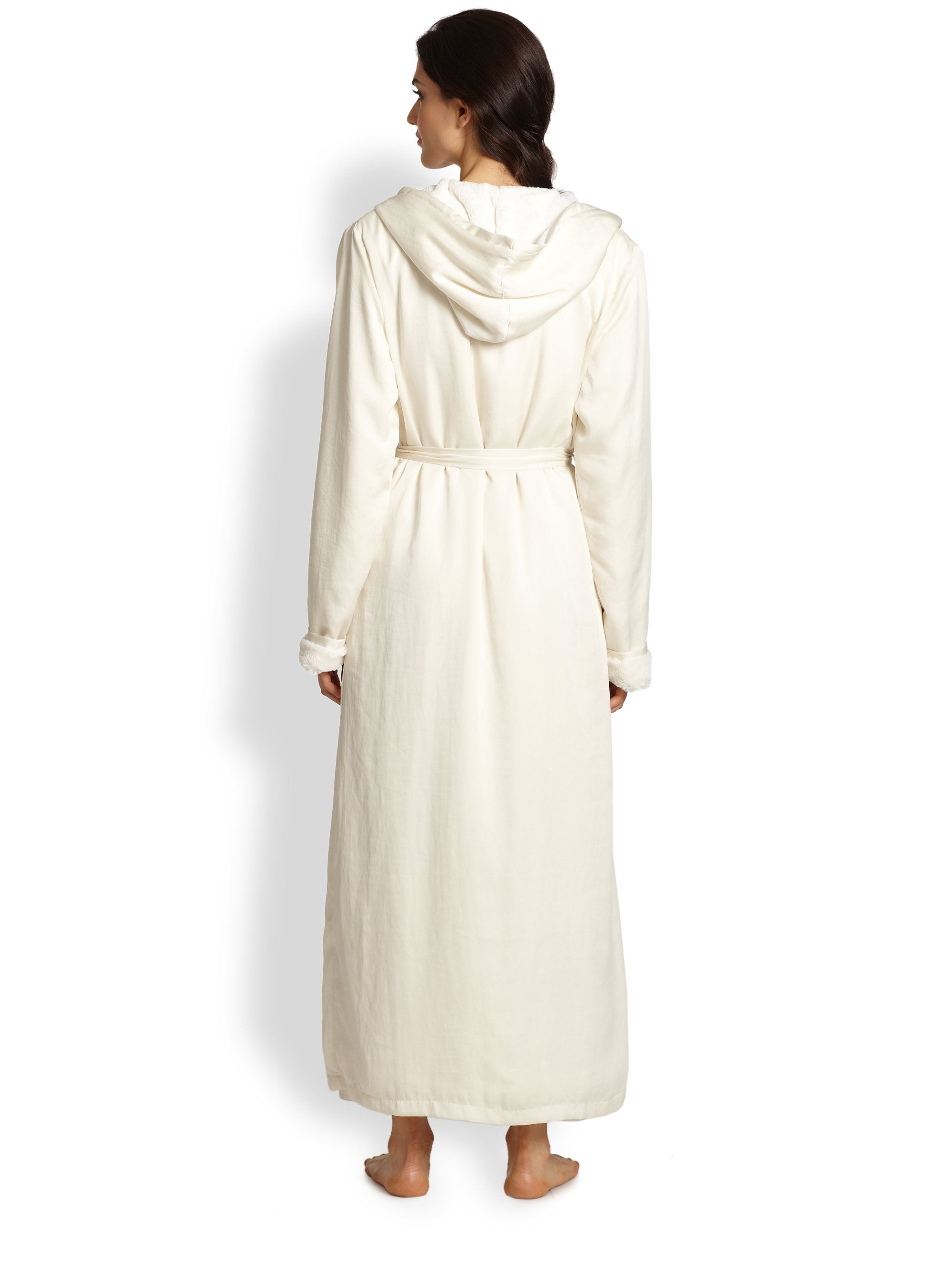 white robe with fur trim