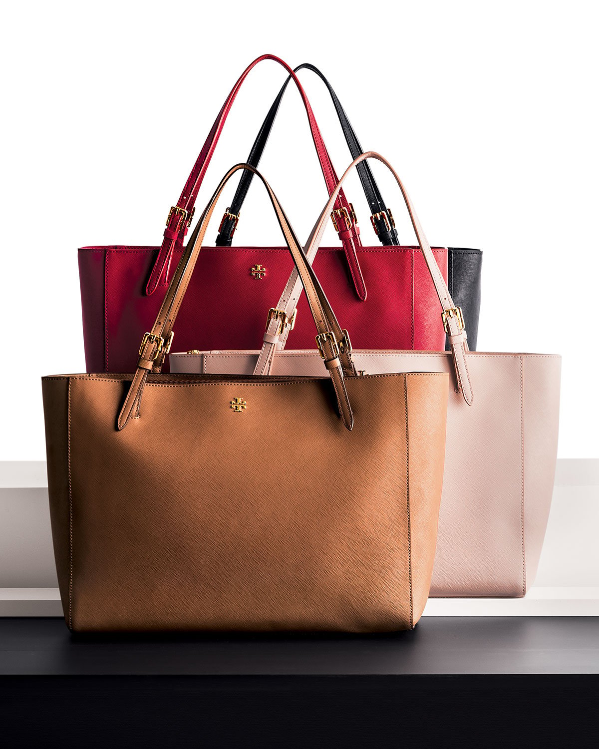 tory burch tan leather tote