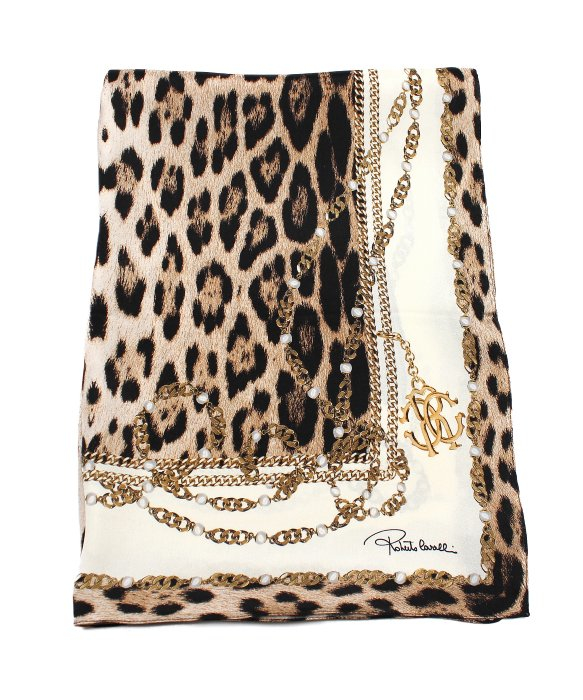 Roberto Cavalli Fl Silk Scarf Lyst Gallery