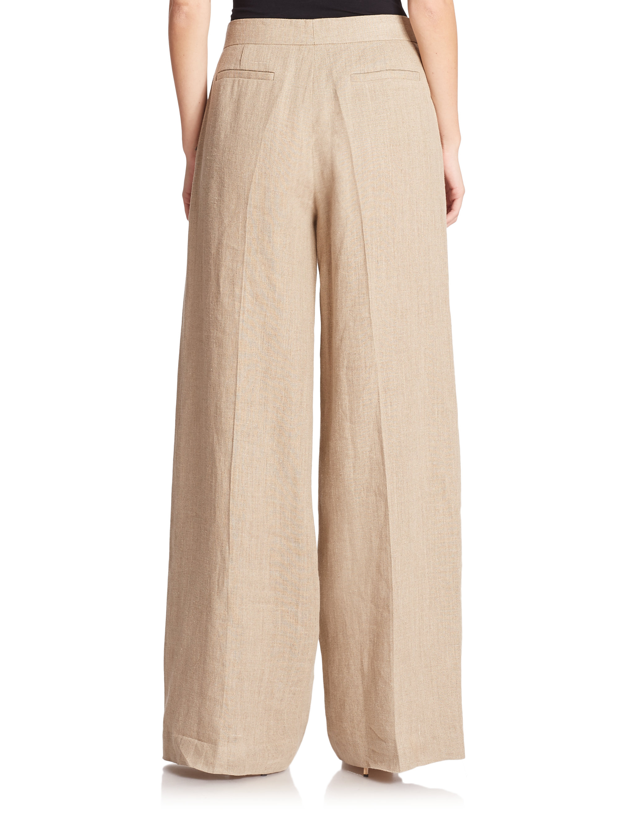 petite linen palazzo pants