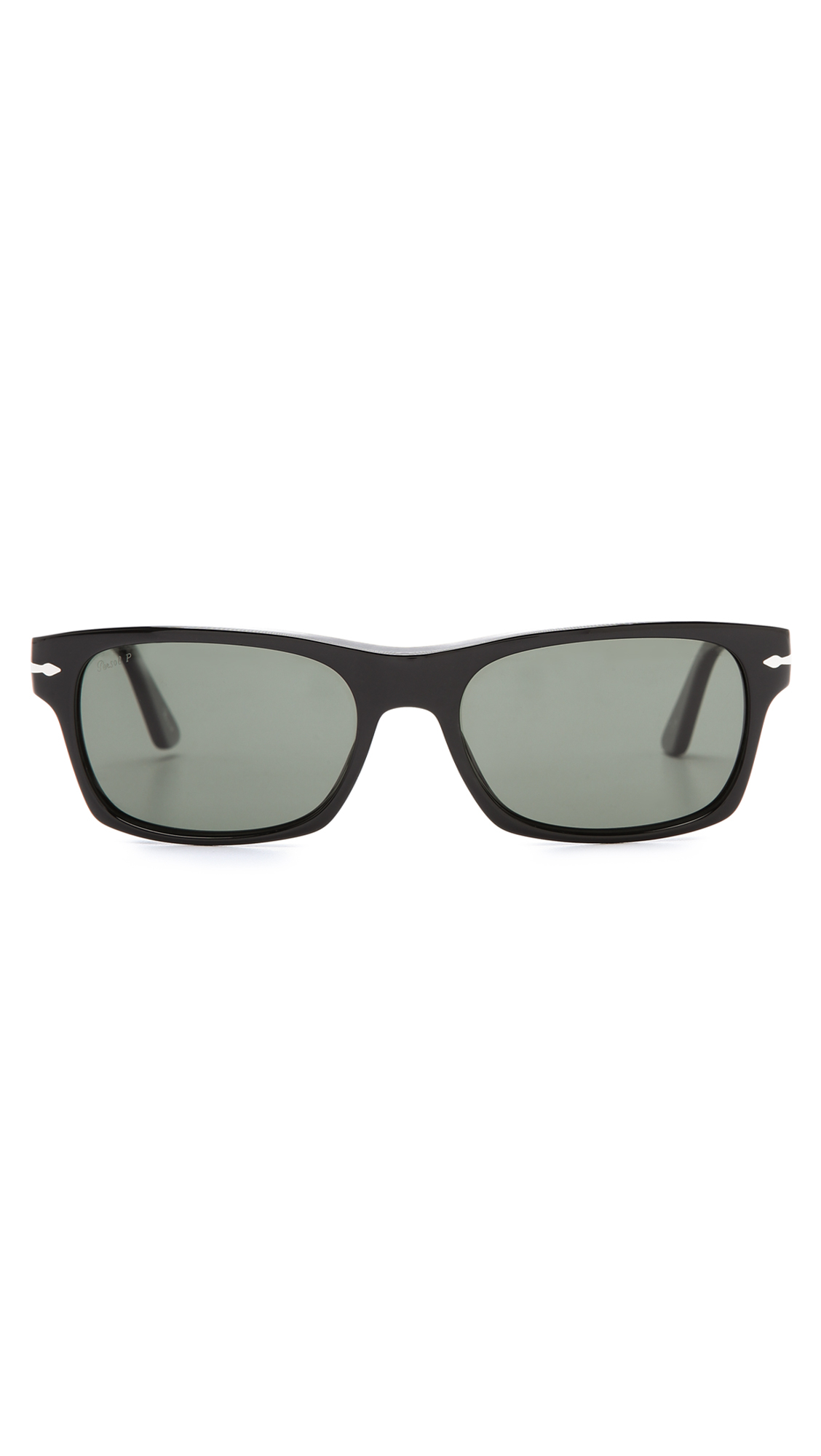 Persol Acetate Rectangular Sunglasses In Black For Men Lyst