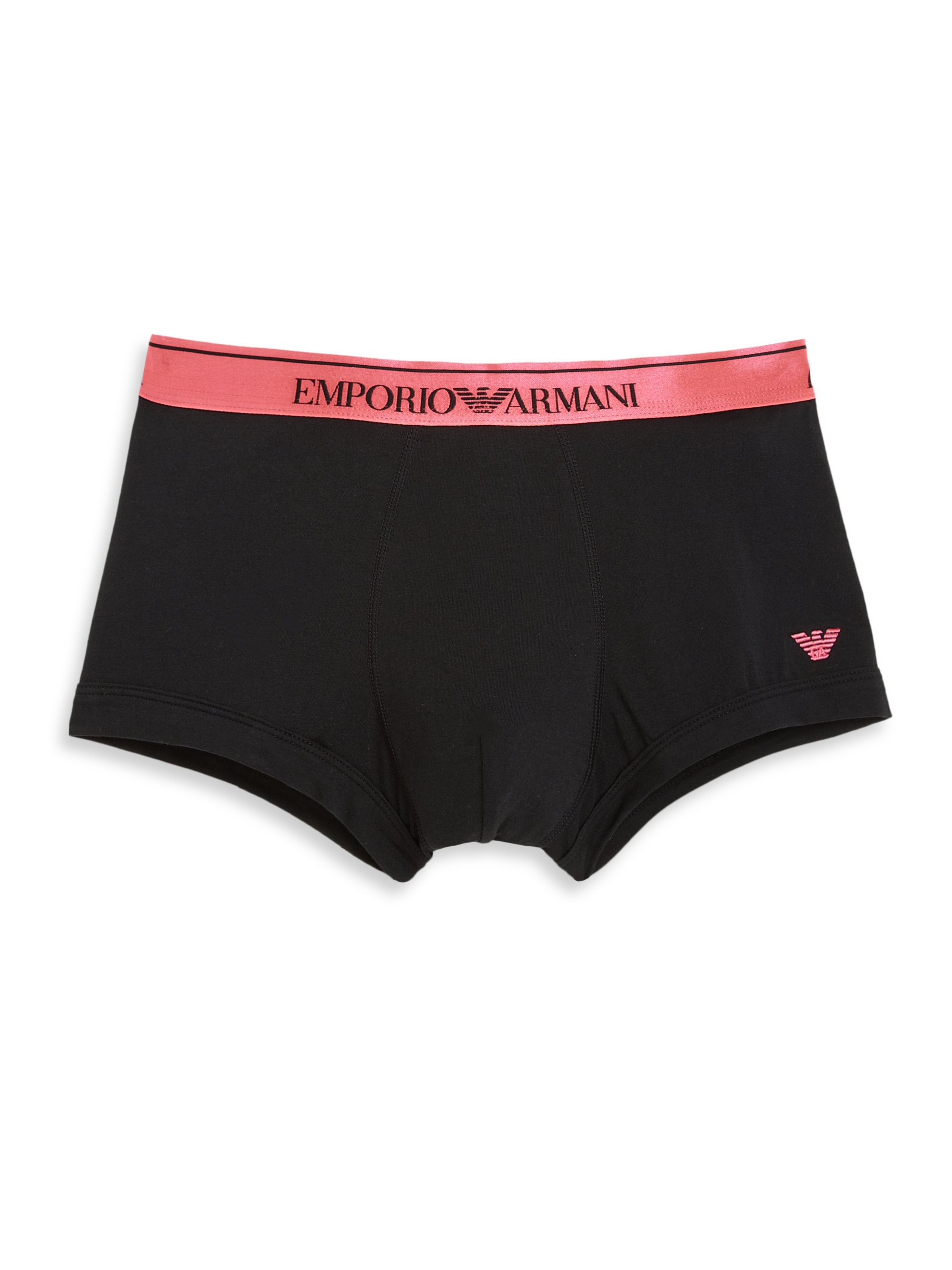 Lyst Emporio Armani StretchCotton Logo Boxer Briefs in Black for Men