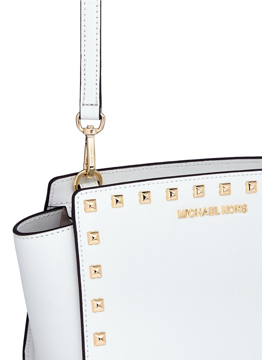 Michael Kors Selma Stud Medium Saffiano Leather michael kors selma stud medium saffiano leather