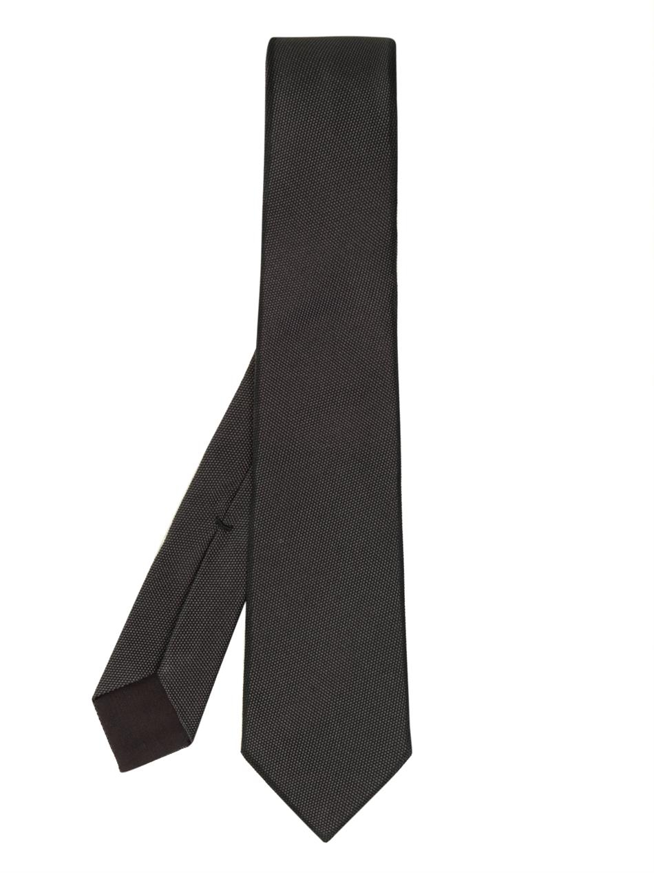 Bottega veneta Birdseye Weave Silk Tie in Gray for Men | Lyst