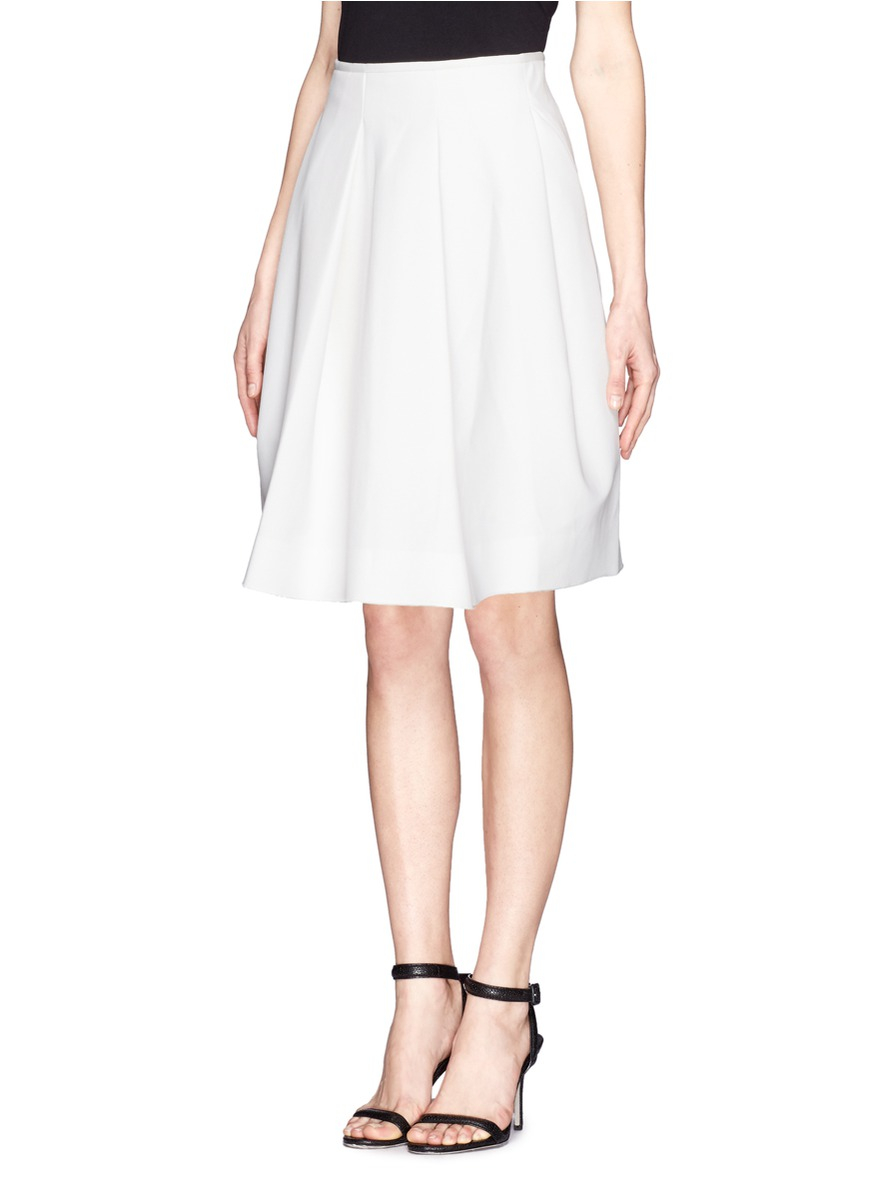 Lyst - Edition10 Dart Flare Skirt in White