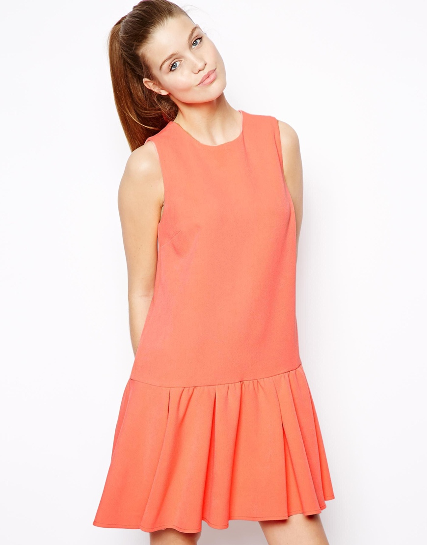 drop waist peplum dress