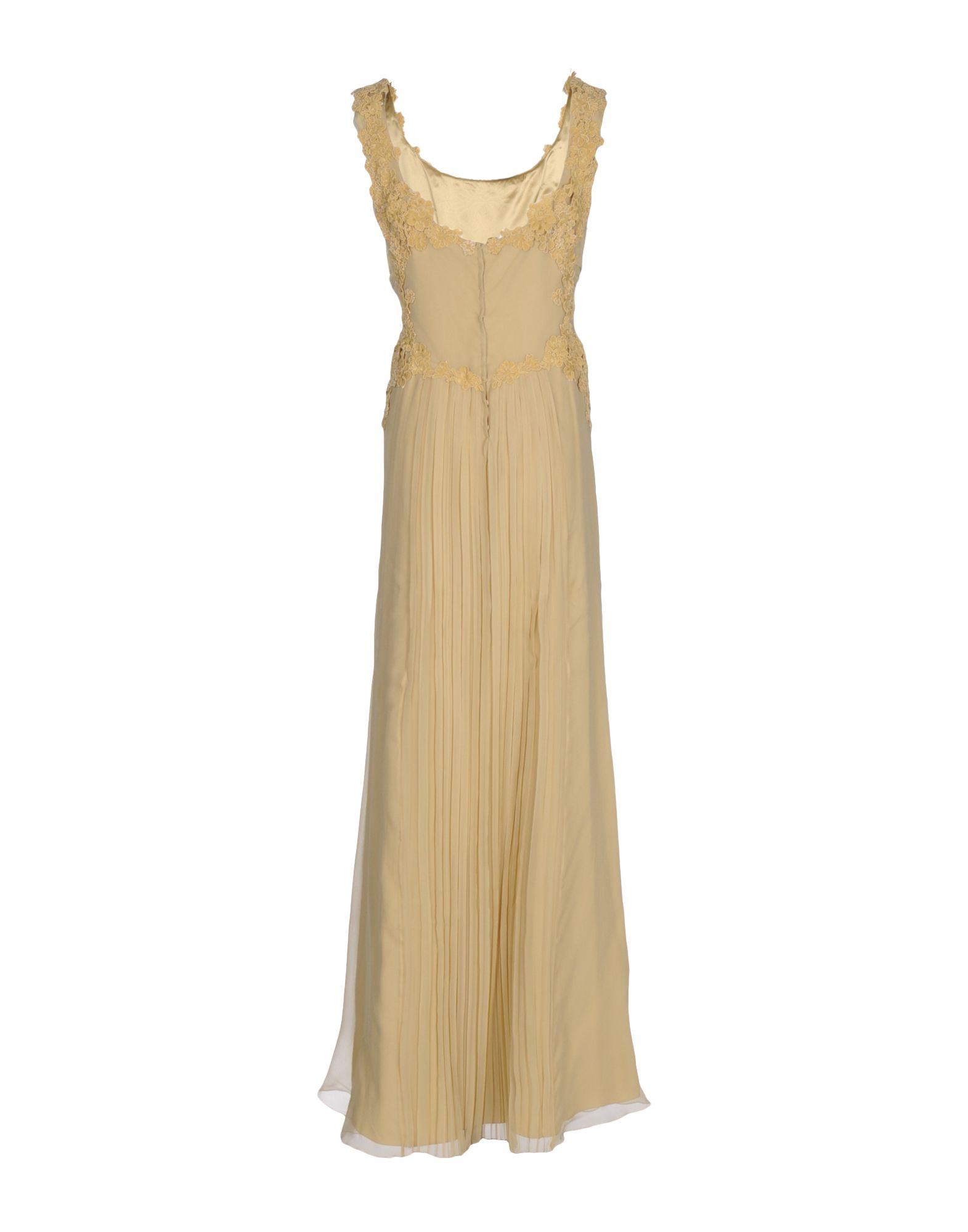 Alberta ferretti Long Dress in Beige | Lyst