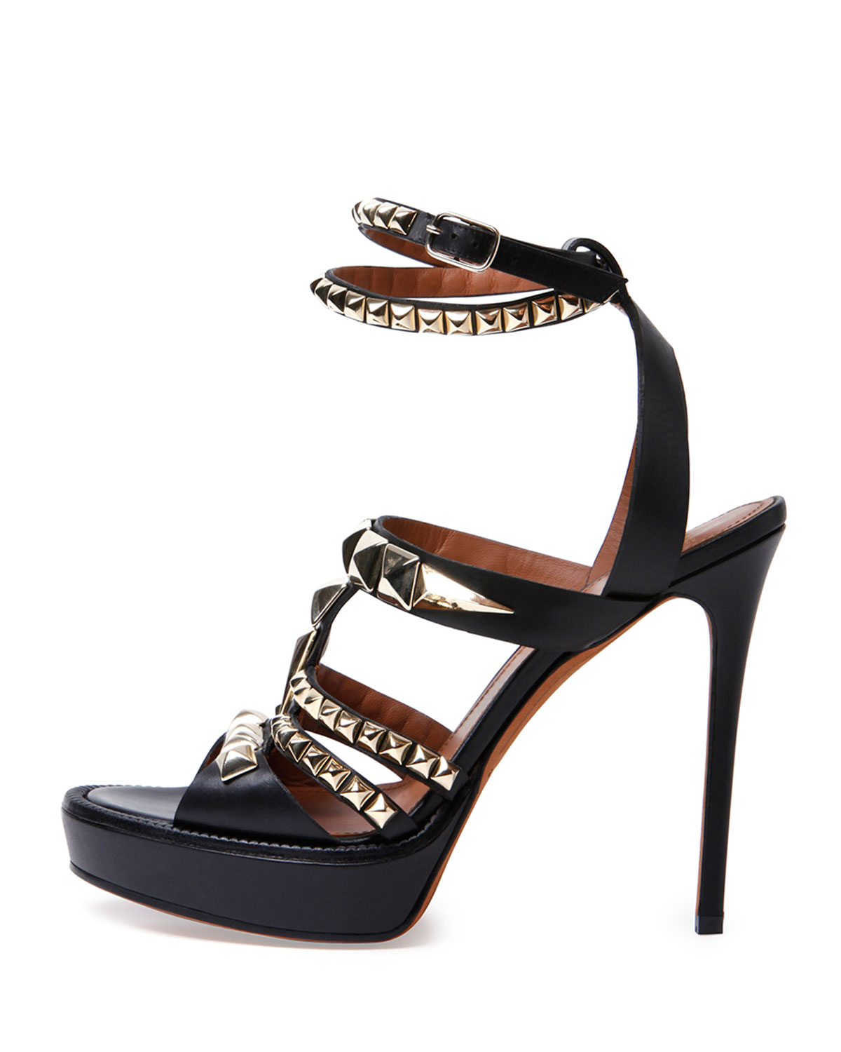 Givenchy Studded Leather Platform Sandal in Black Lyst