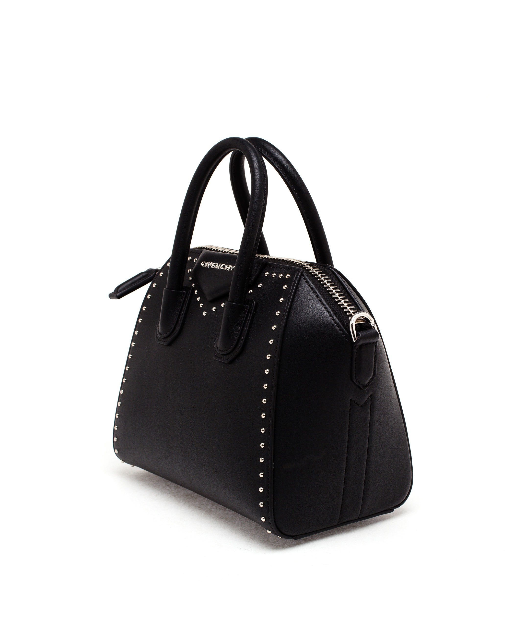 Givenchy Studded Mini Antigona Bag in Black | Lyst