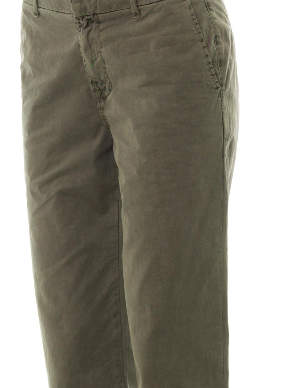 J brand Parker Wide-leg Cropped Trousers in Green | Lyst