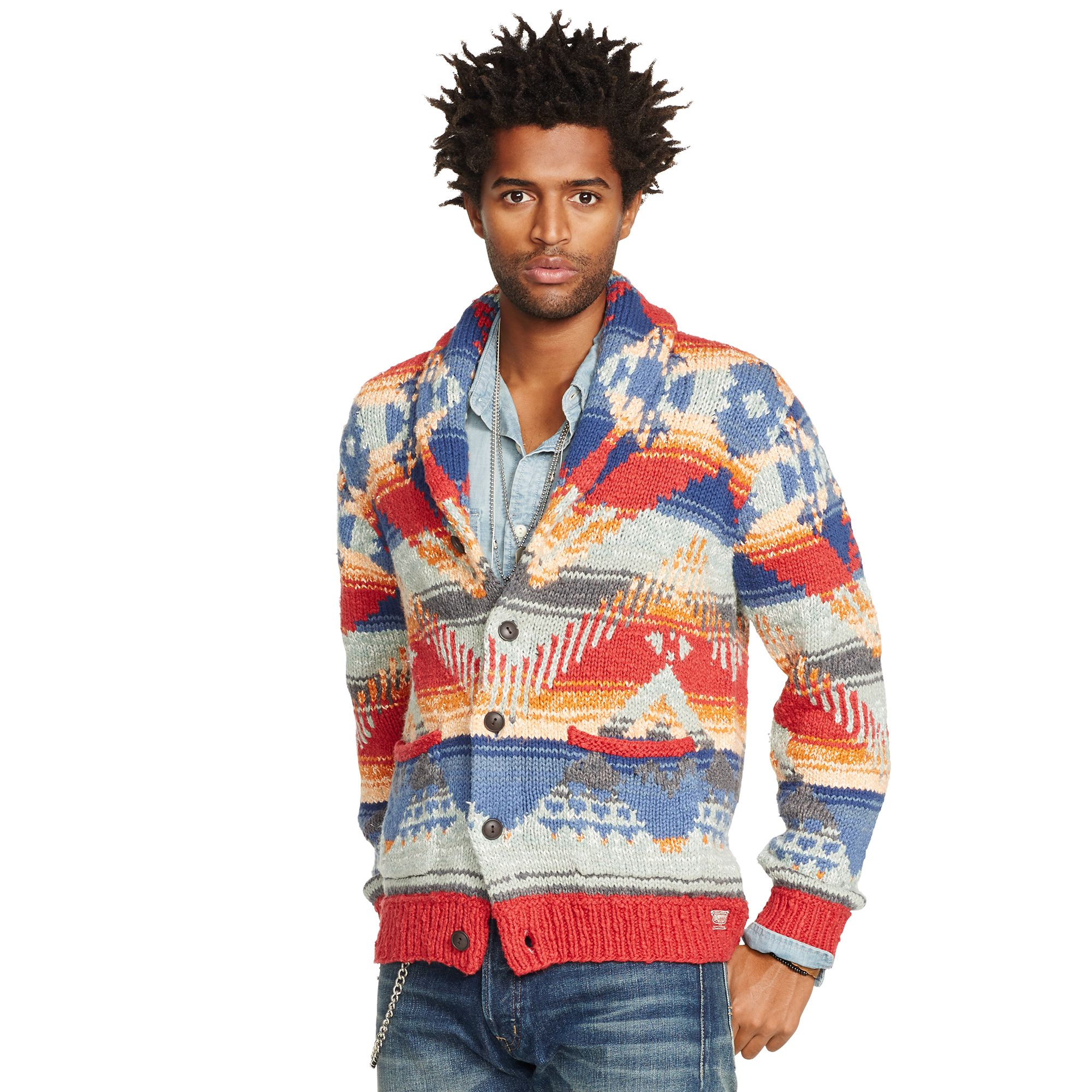  Denim  supply ralph lauren Southwestern Shawl Cardigan  