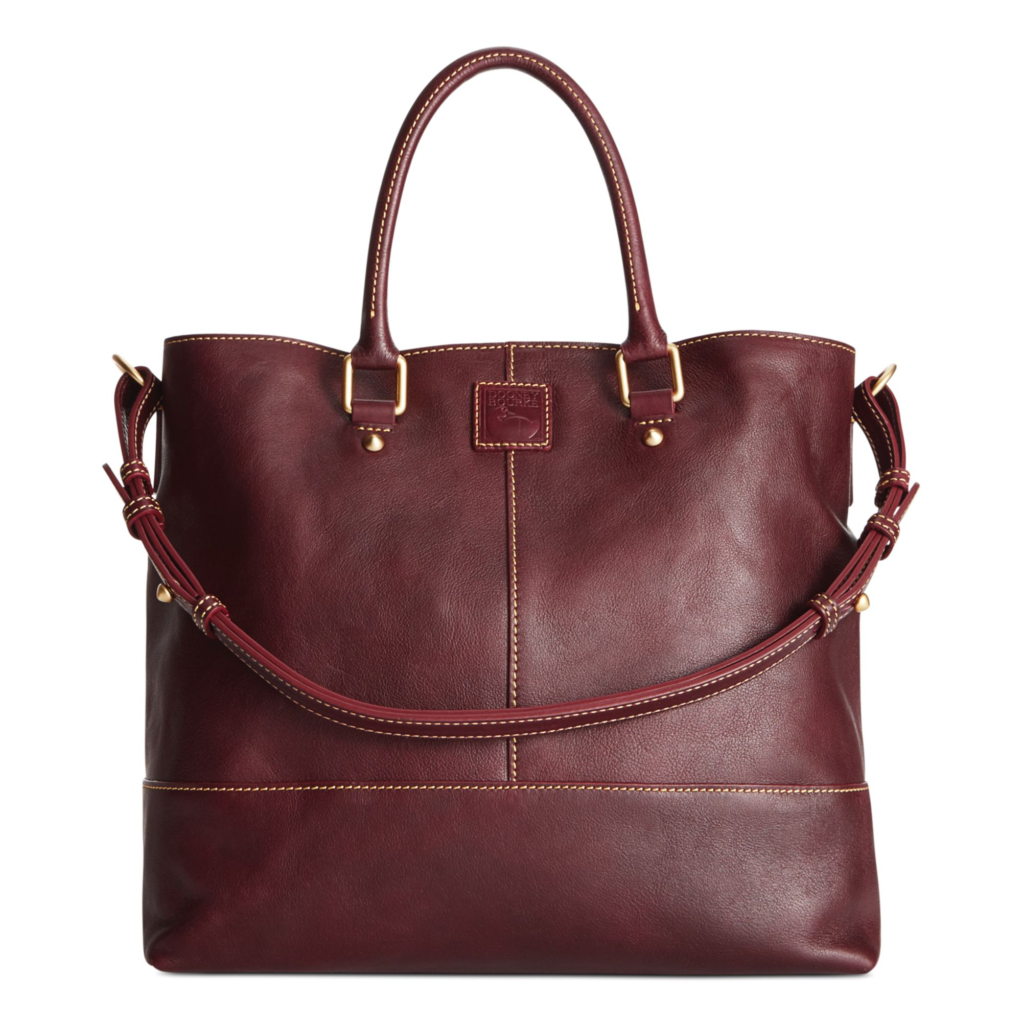 dooney & bourke florentine leather pocket shopper