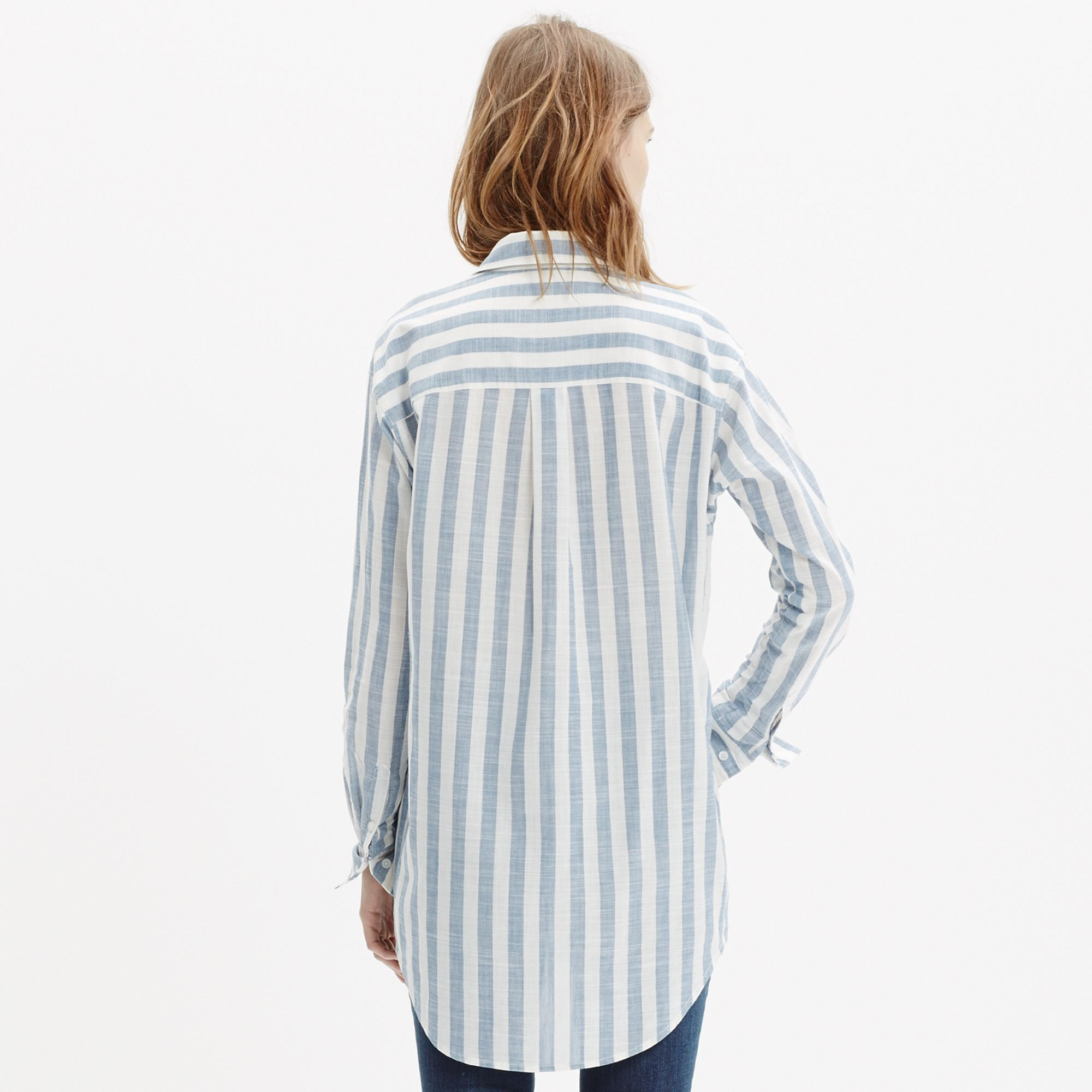 Madewell Oversized Button-down Shirt In Major Stripe in Blue | Lyst