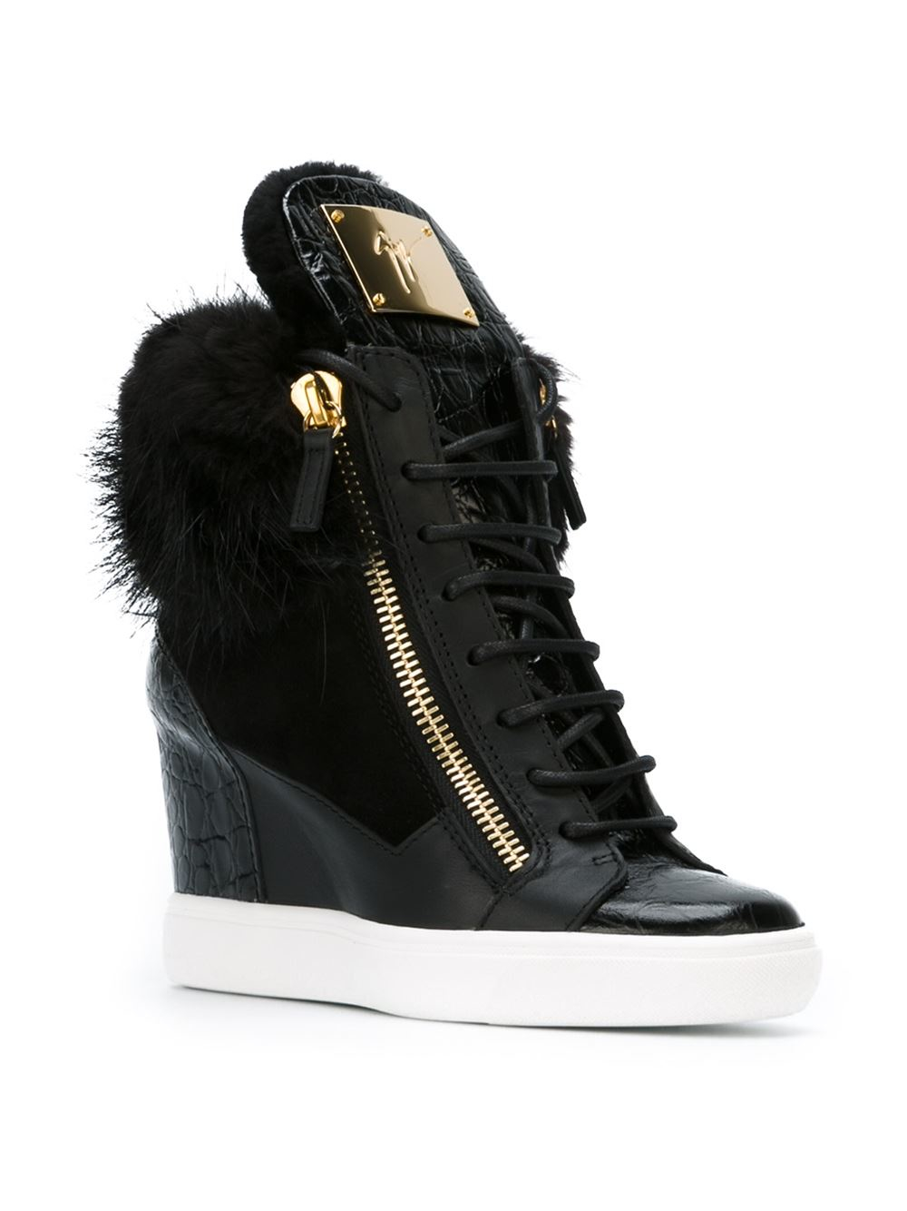 giuseppe zanotti wedge trainers