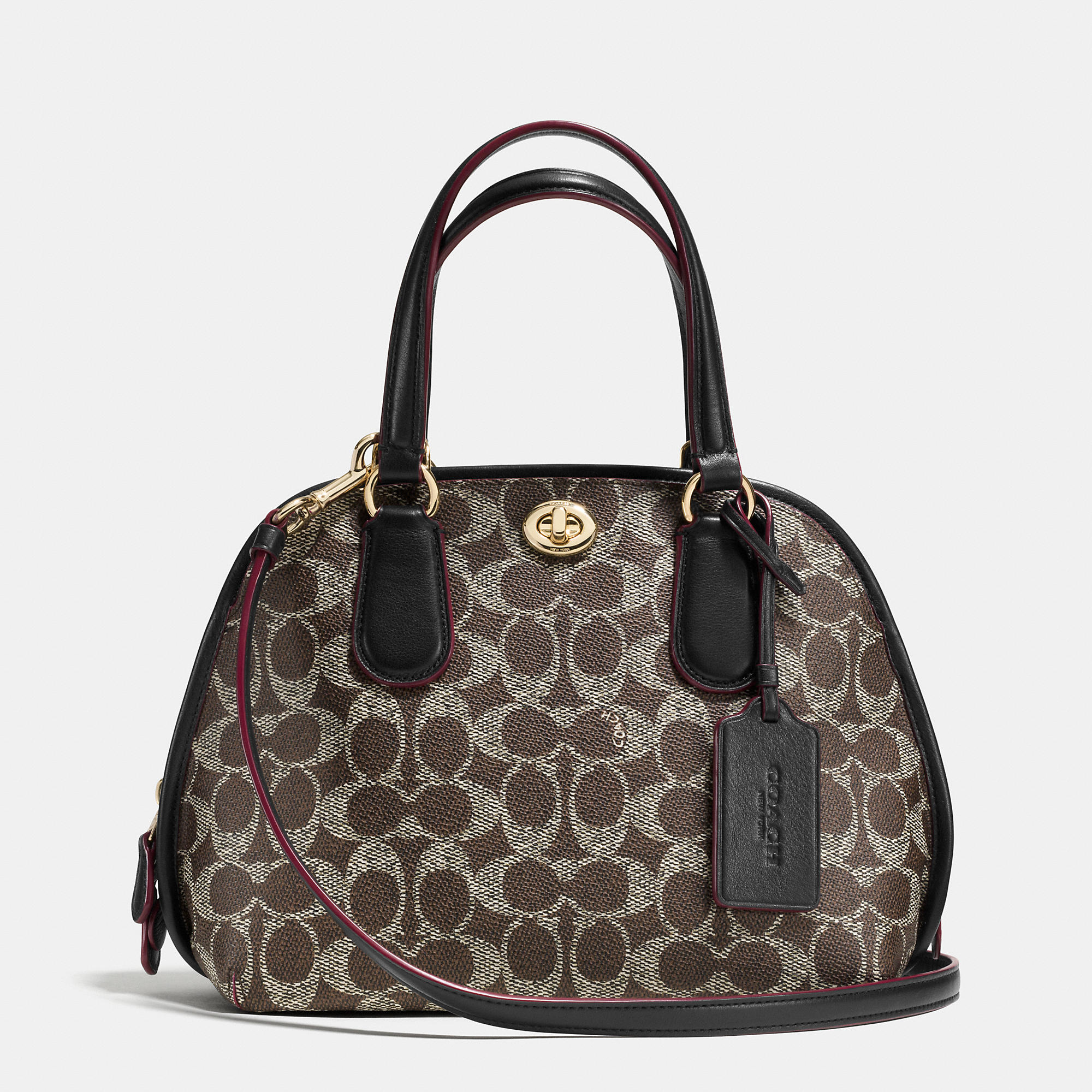 Lyst Coach Prince Street Mini Satchel In Signature Canvas in Brown