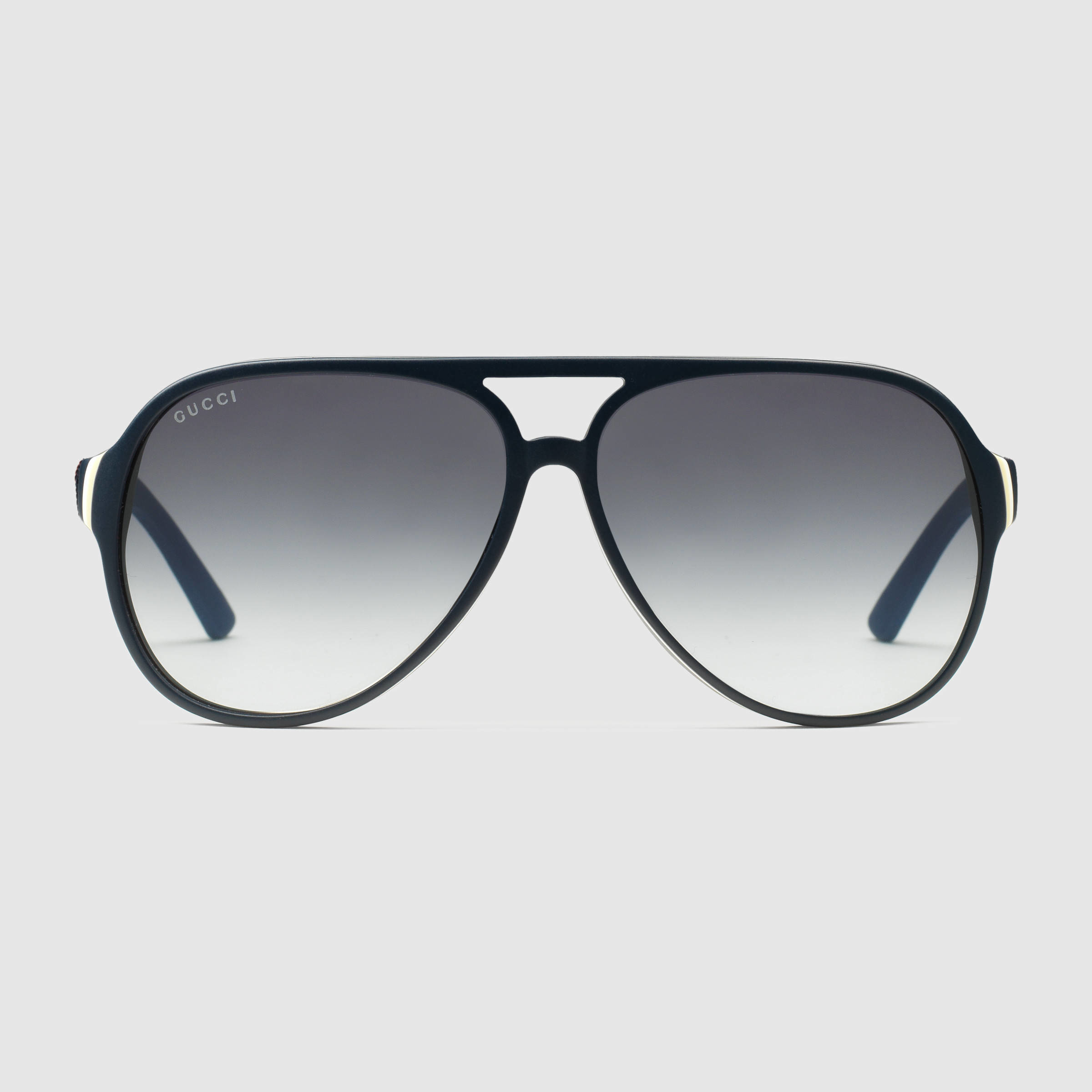 Lyst - Gucci Aviator Three-layer Acetate Sunglasses in Blue