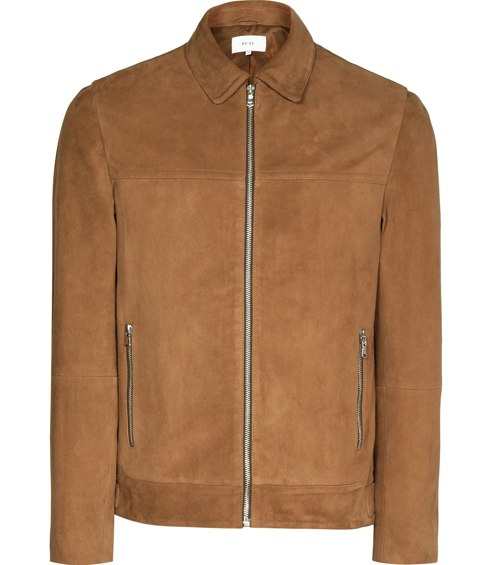 Lyst - Reiss Sebastian Suede Jacket in Brown for Men