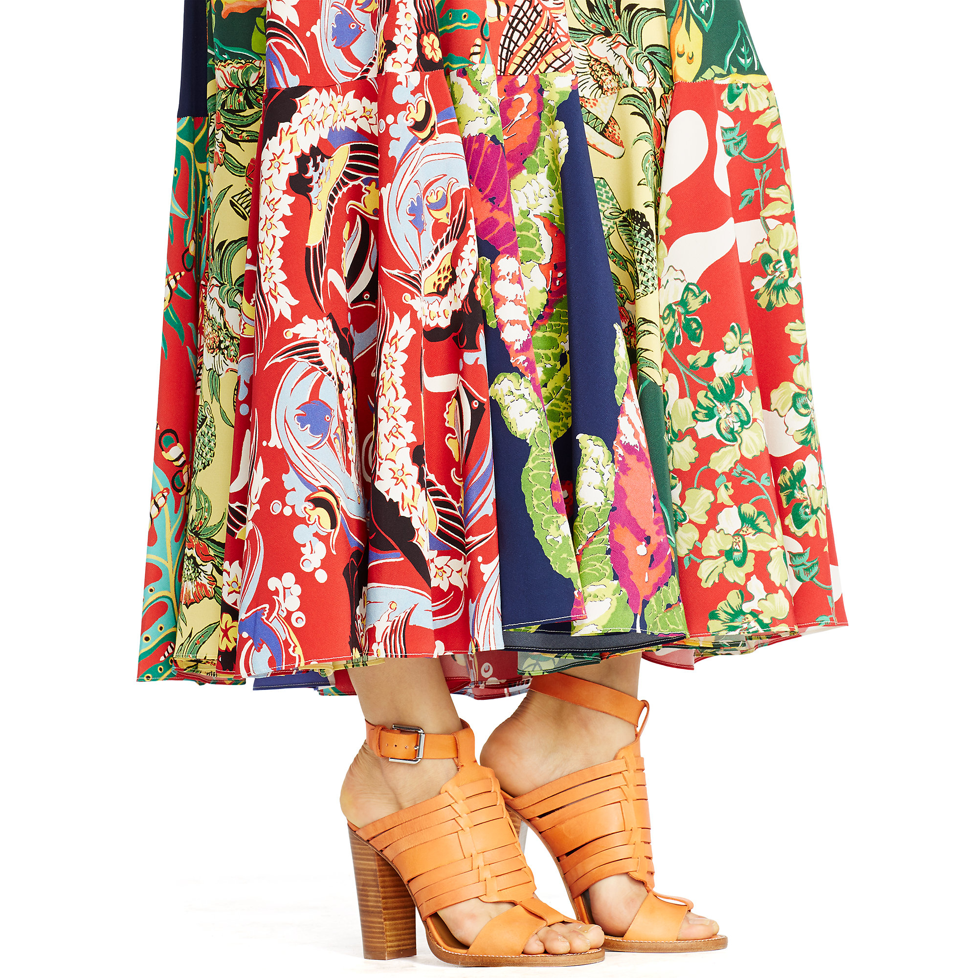 Lyst - Polo ralph lauren Silk Hawaiian Maxi Dress