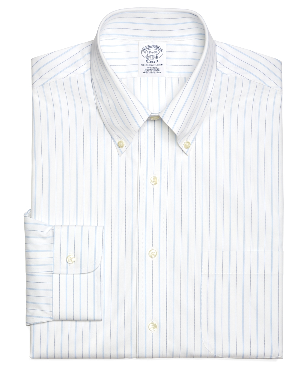 Lyst - Brooks Brothers Supima Cotton Noniron Extraslim Fit Buttondown ...