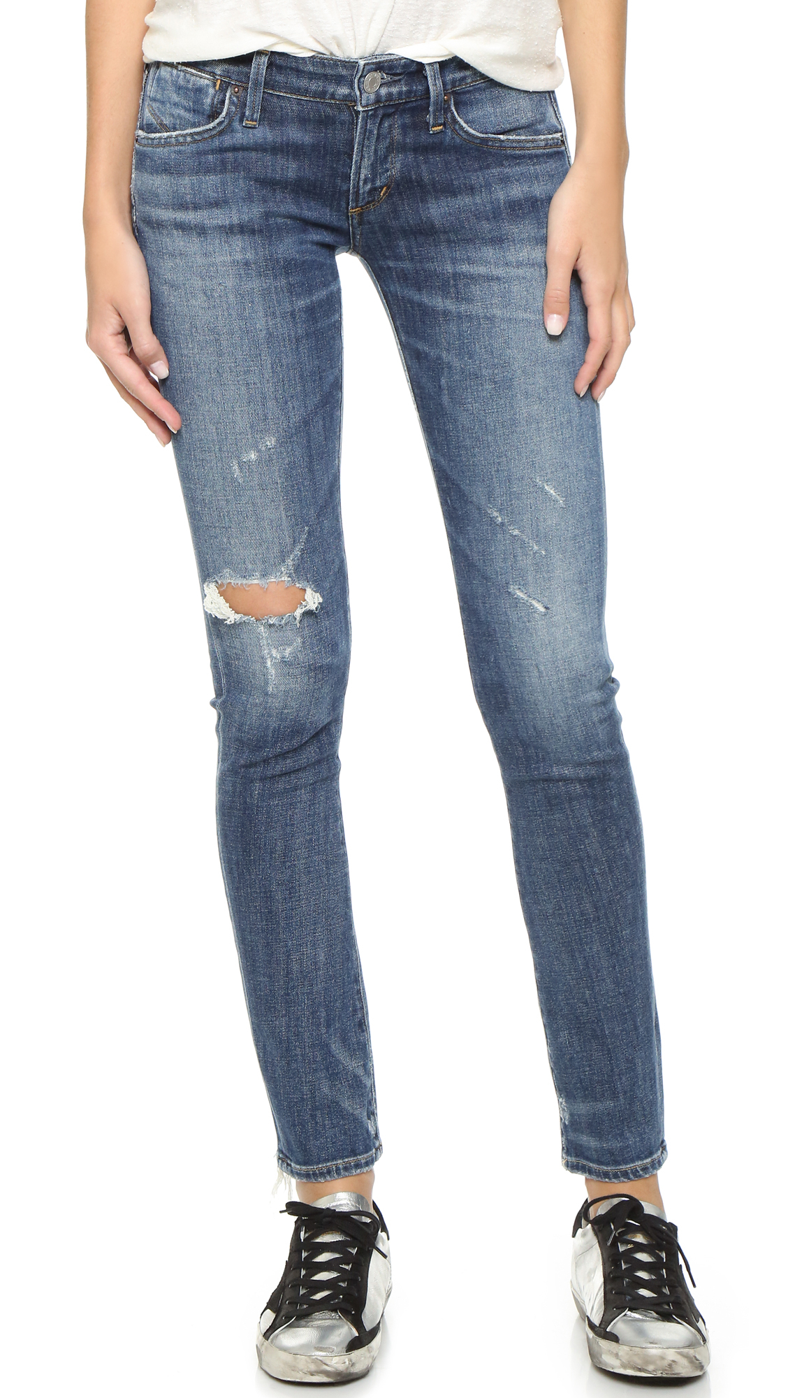 Low rise slim jeans