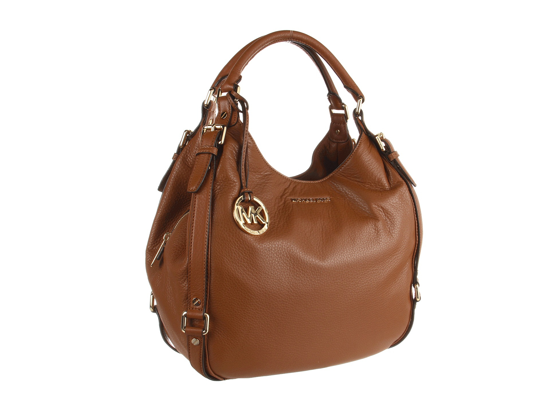 Michael Michael Kors Bedford Large Shoulder Tote in Brown (Luggage) | Lyst