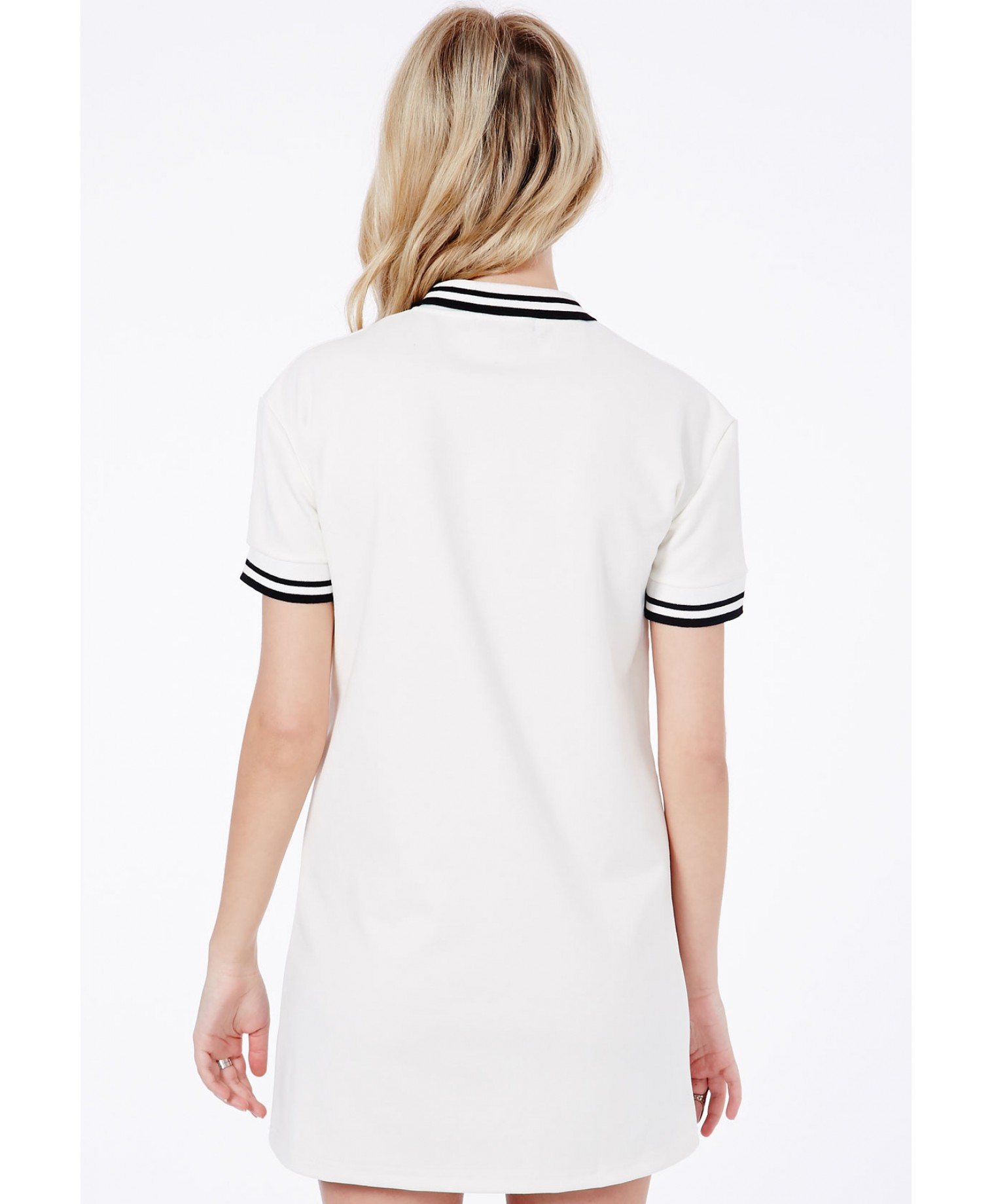 Lyst Missguided Adela Oversized Polo  Tshirt Mini Dress  