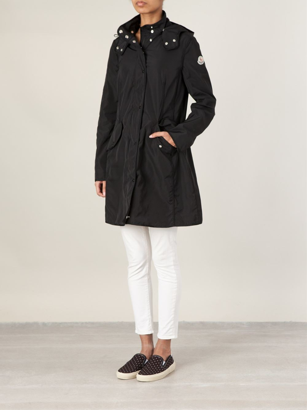 Moncler Argelia Trench Coat in Black Lyst