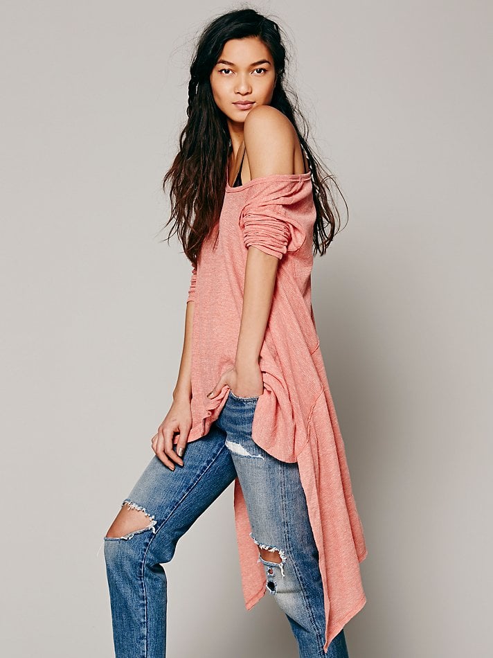 free people orange shirt