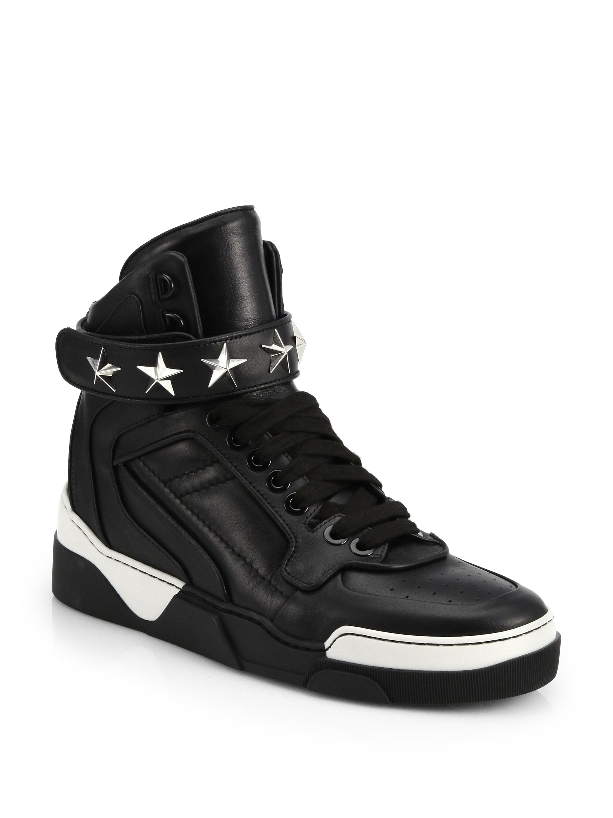 Givenchy Tyson Leather High-top Sneakers in Black for Men | Lyst