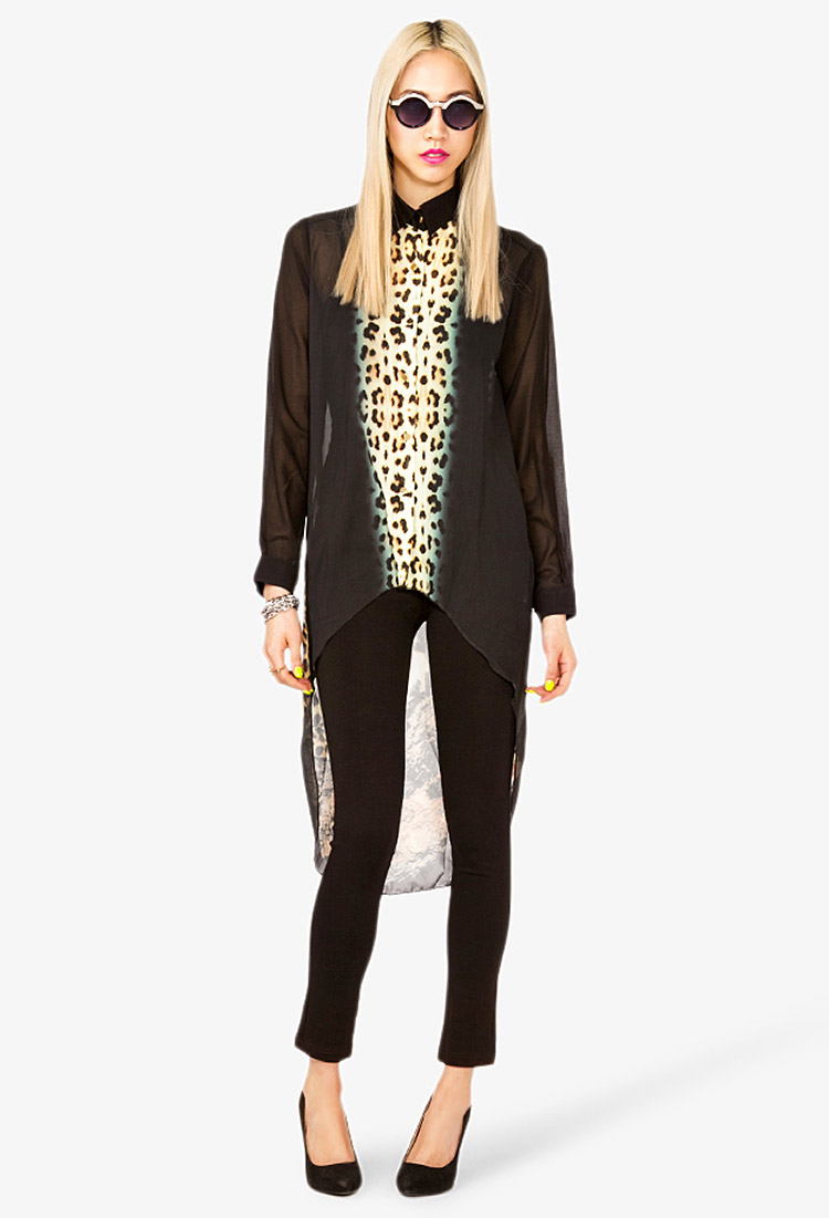 forever 21 cheetah shirt