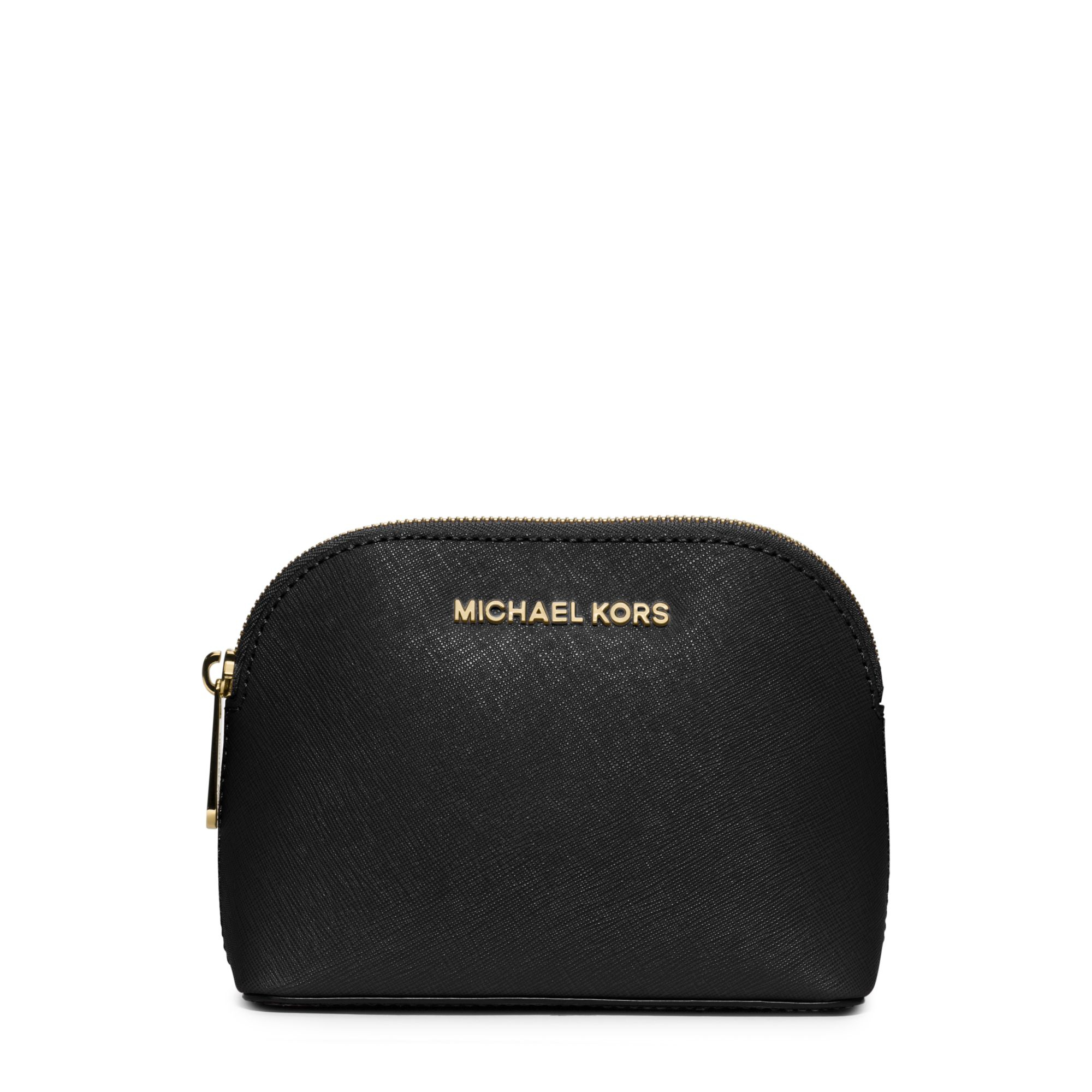 Michael kors Cindy Saffiano Leather Travel Pouch in Black