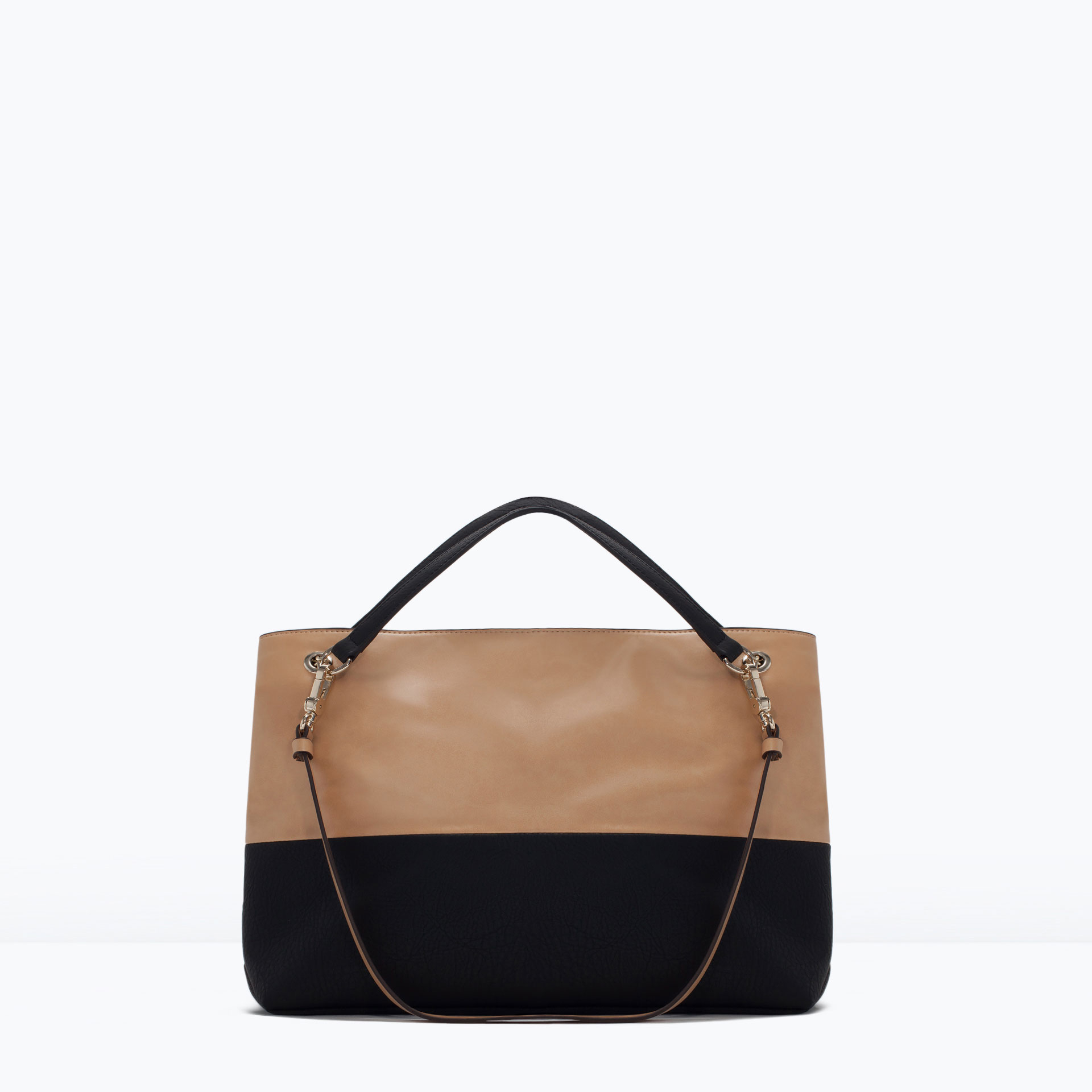 Zara TwoTone Bag TwoTone Bag in Black (Multicolour) Lyst