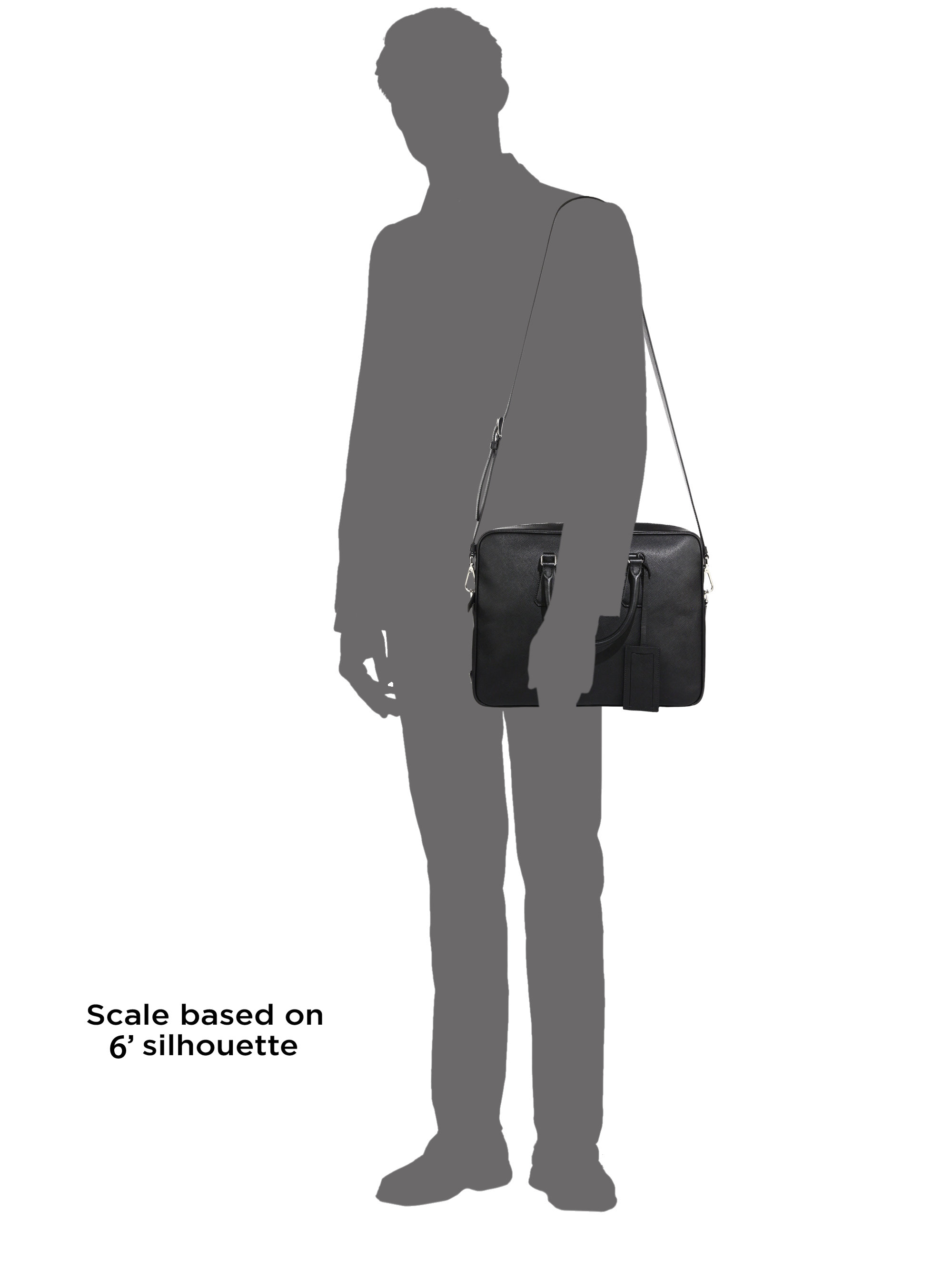 Prada Borsa Da Lavoro Leather Briefcase in Black for Men | Lyst  