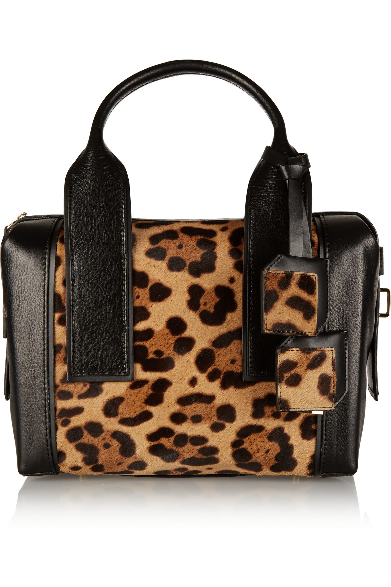 Pierre hardy Bandit Small Leopard-print Calf Hair And Leather Tote ...