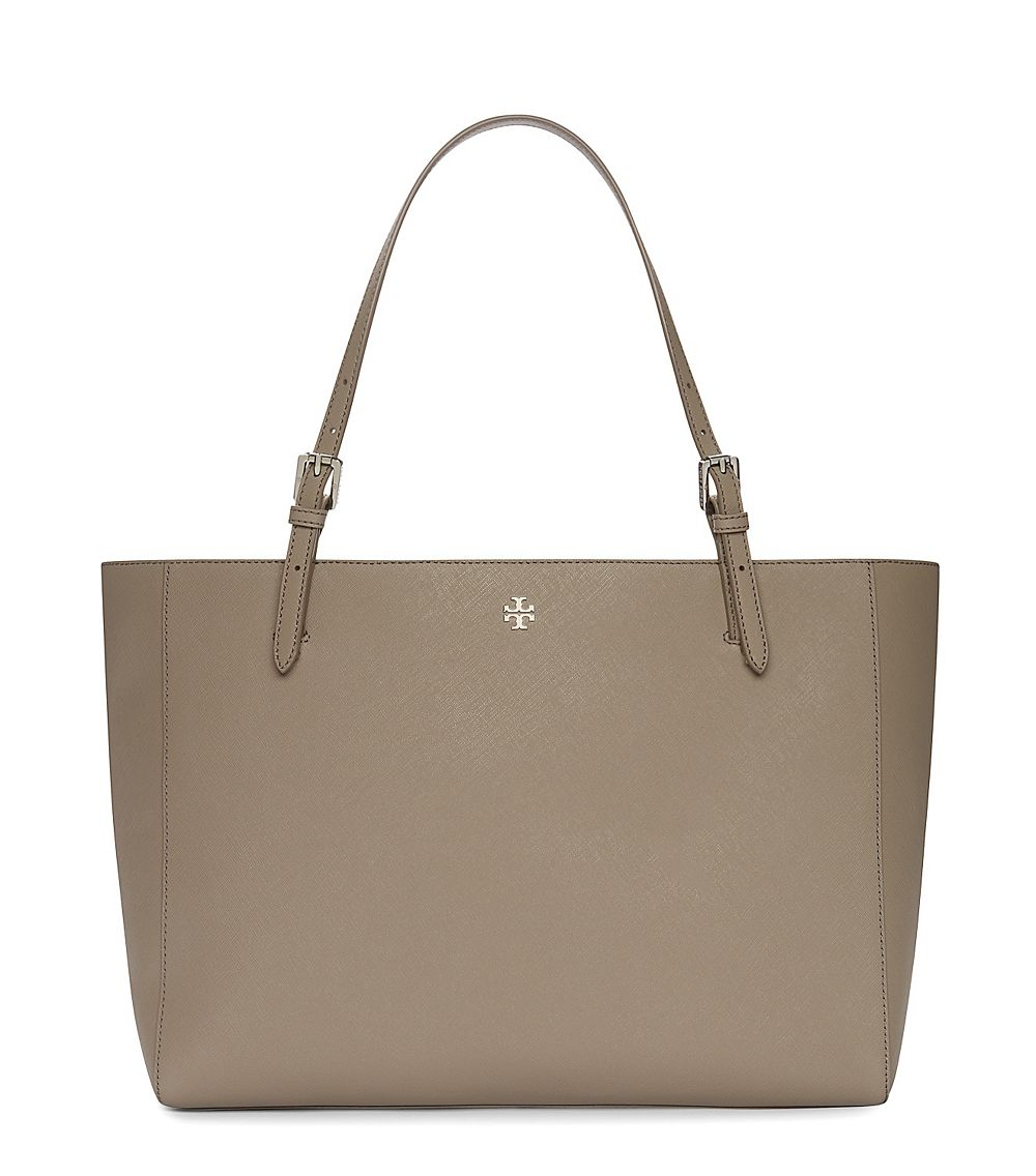 Tory burch York Buckle Tote in Gray | Lyst