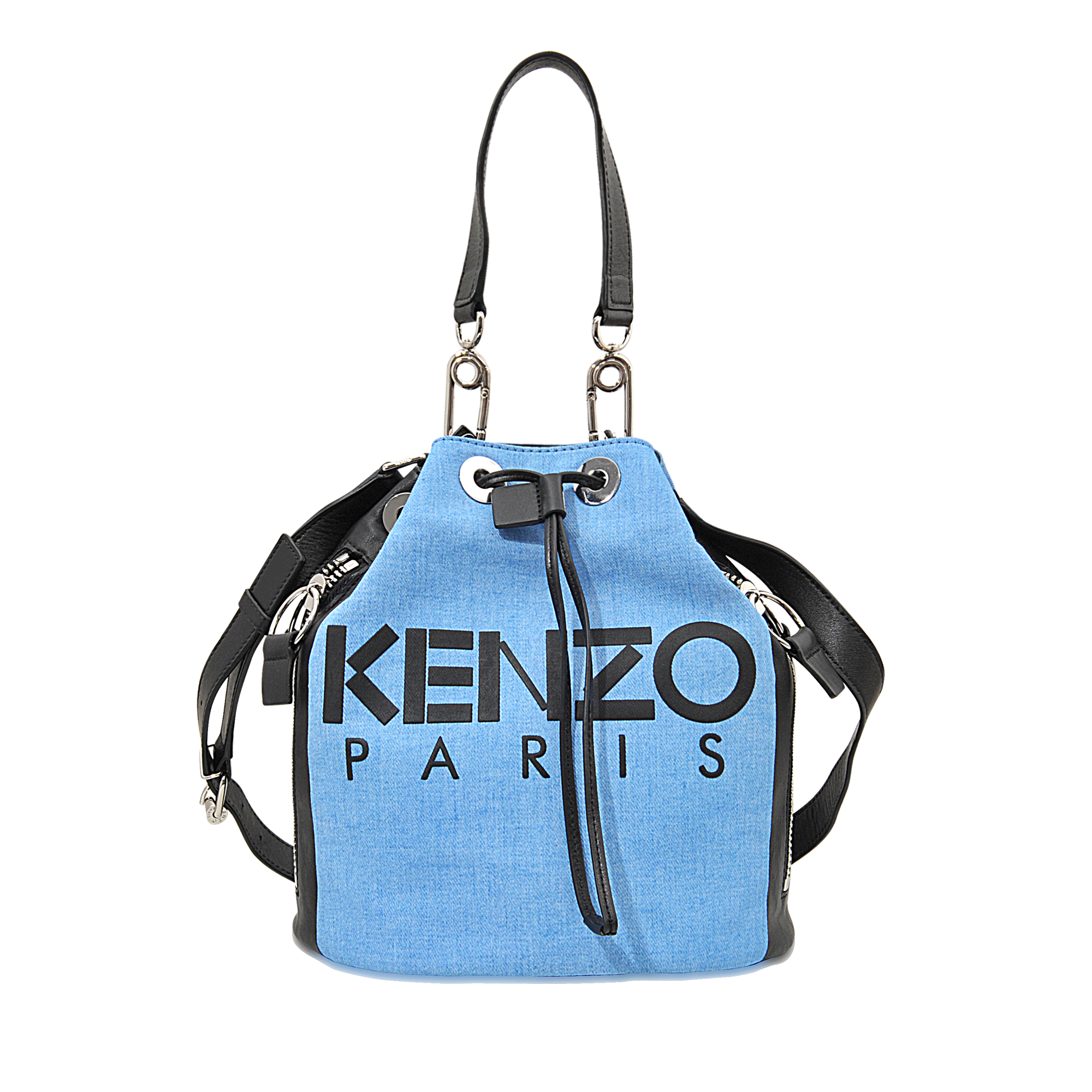 KENZO Velvet Kanvas Bucket Bag in Blue - Lyst