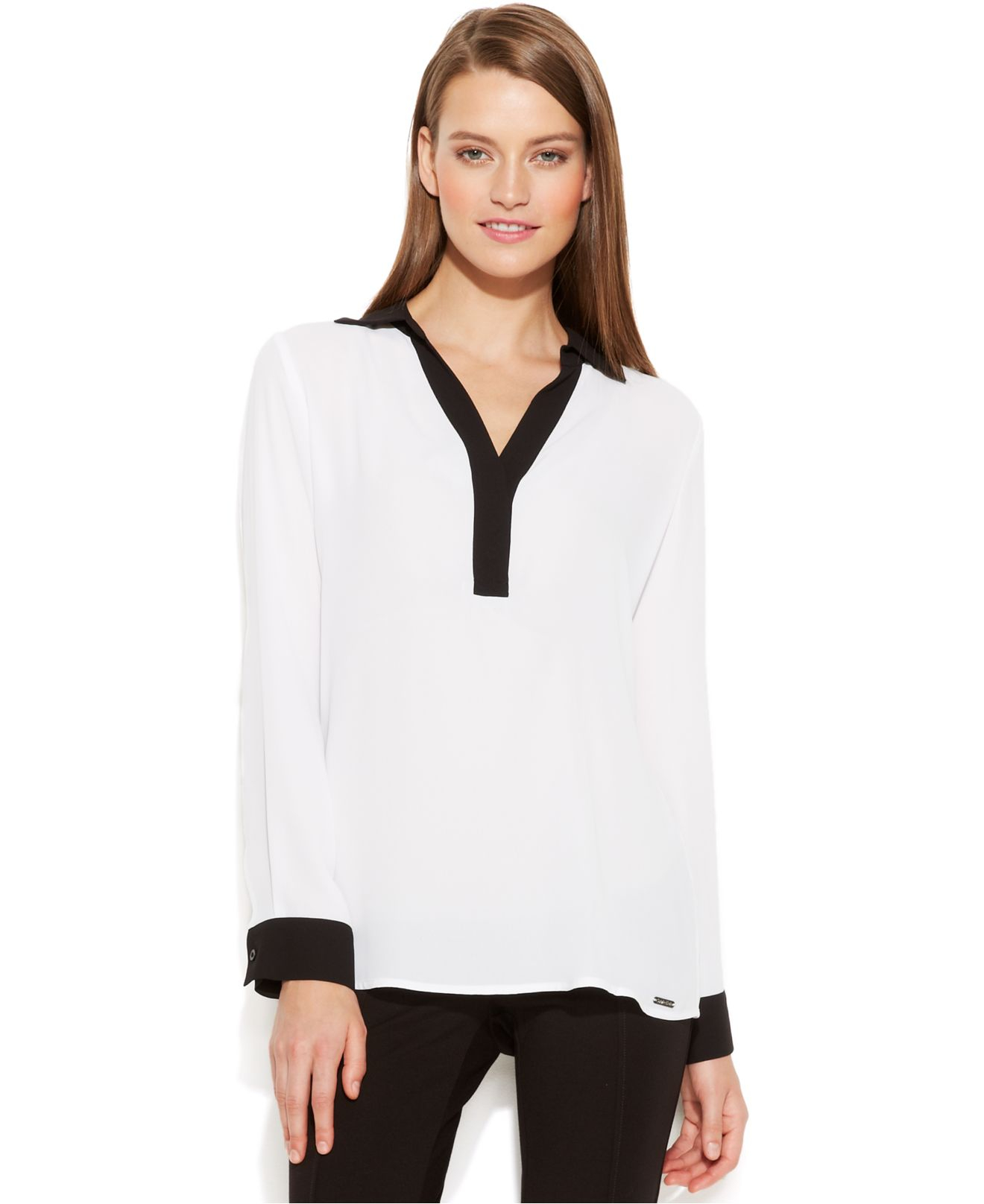 women calvin klein blouses