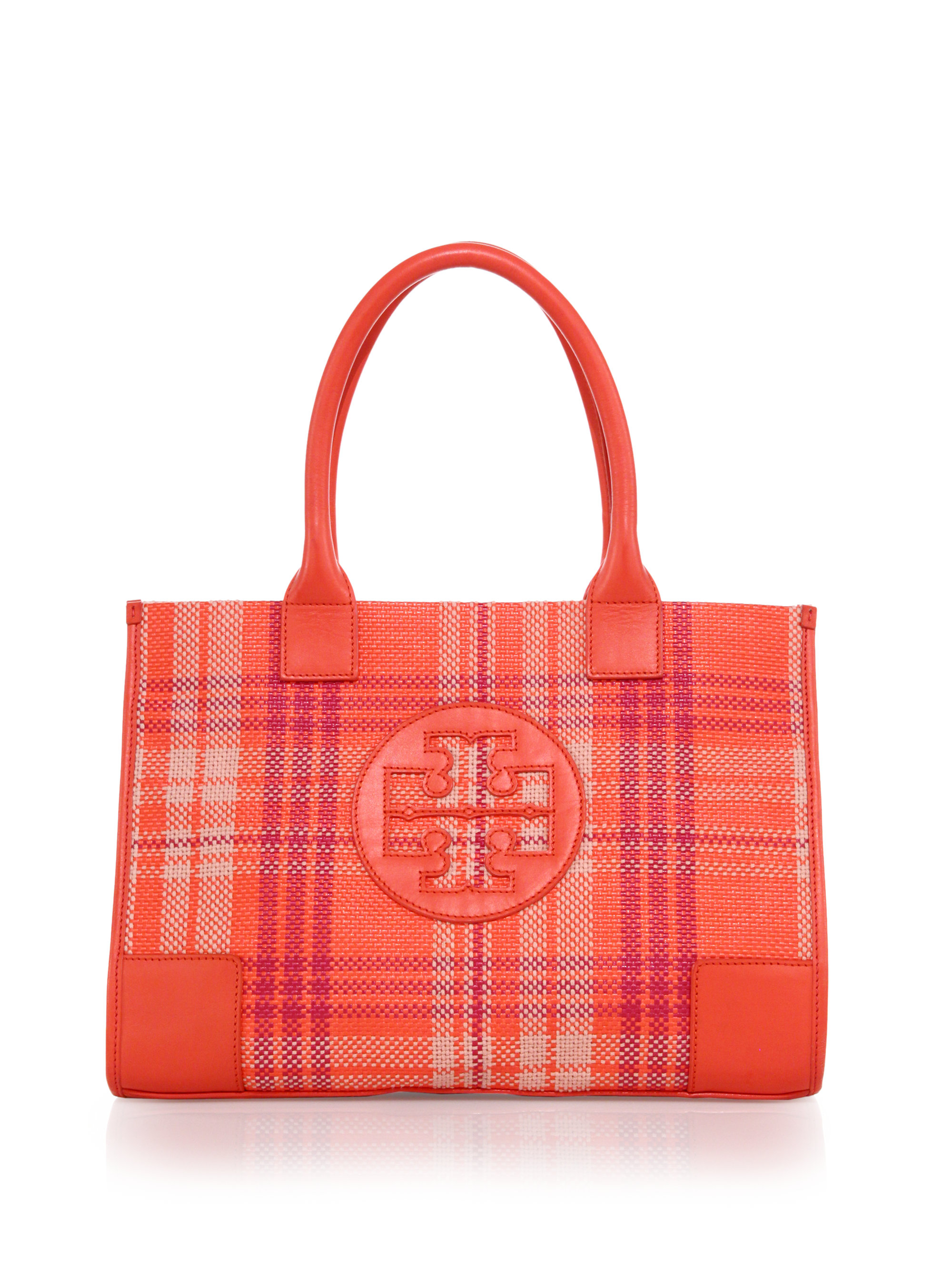 tory burch ella tote red