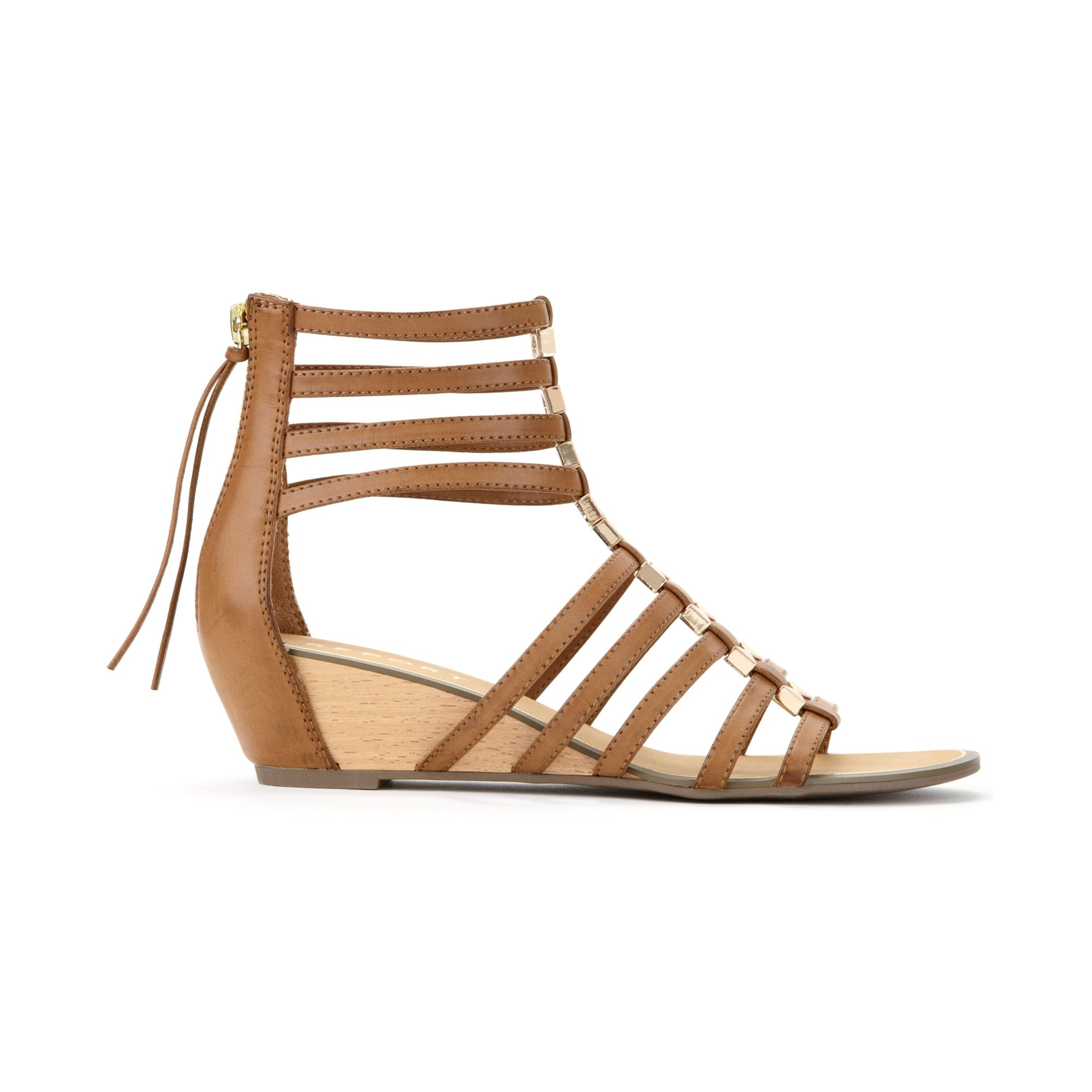 Lyst - Report Megan Gladiator Wedge Sandals in Brown