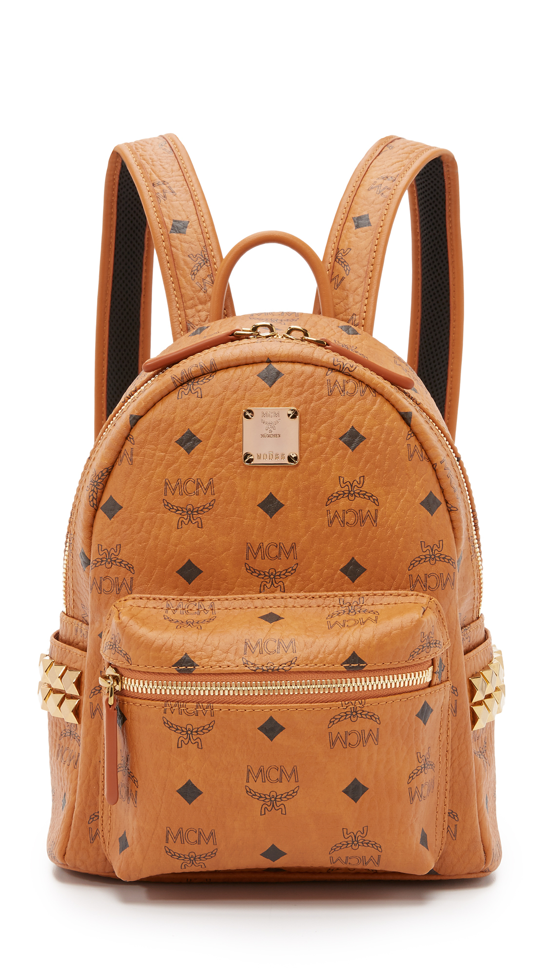 Mcm Side Stud Mini Stark Backpack in Brown | Lyst