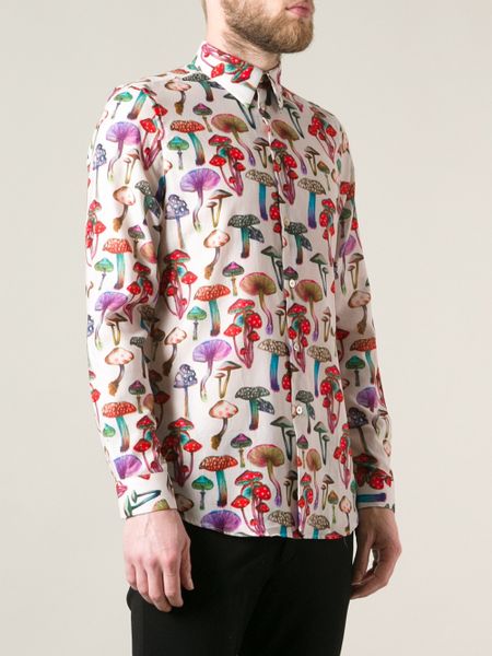 Paul Smith Mushroom Print Shirt in Multicolor for Men (multicolour) | Lyst