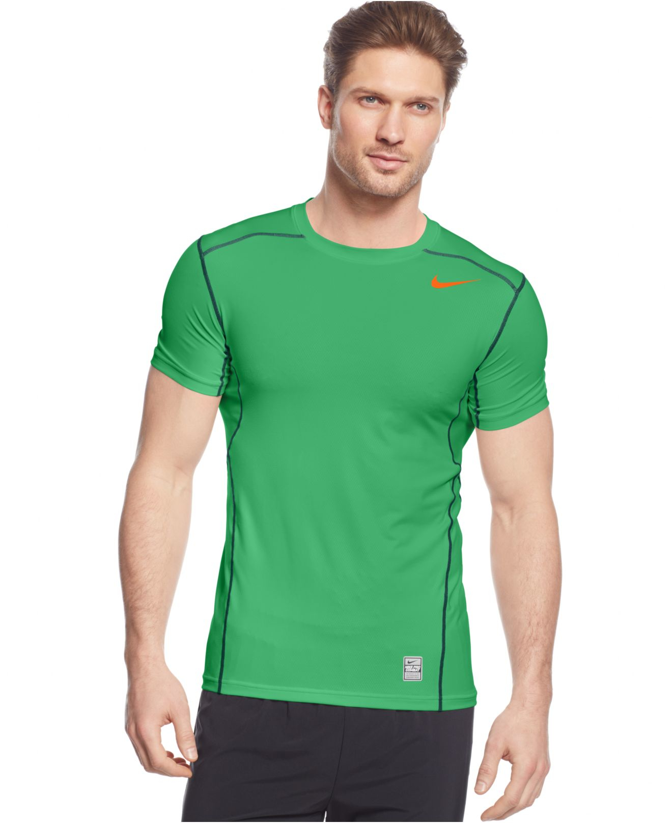 Nike Fitted Hypercool Dri-fit T-shirt in Green for Men | Lyst