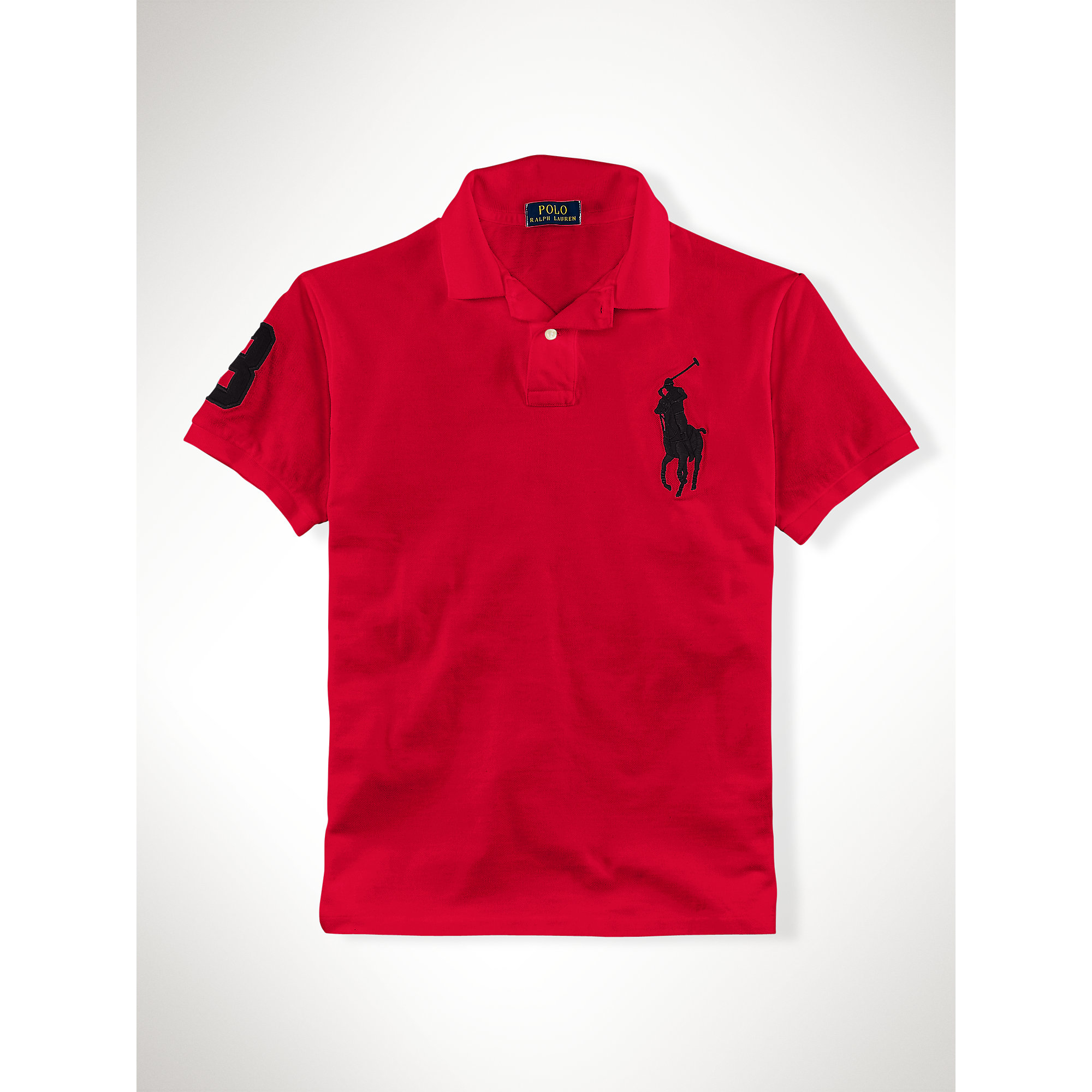 Lyst - Polo Ralph Lauren Slim-fit Big Pony Polo in Black for Men