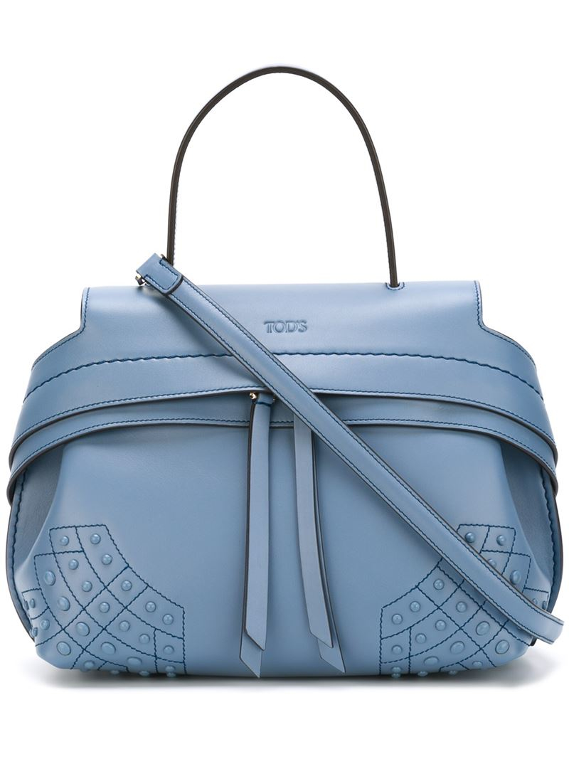 Lyst - Tod'S 'wave' Tote Bag in Blue