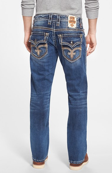 Rock revival Bootcut Jeans in Blue for Men (TATE B11) | Lyst