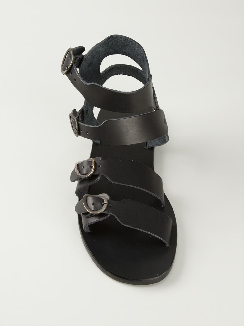 Ancient greek sandals Achilleas Sandals in Black for Men Lyst