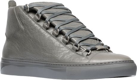 Balenciaga Arena High Sneakers in Gray for Men (Smoked Grey) | Lyst