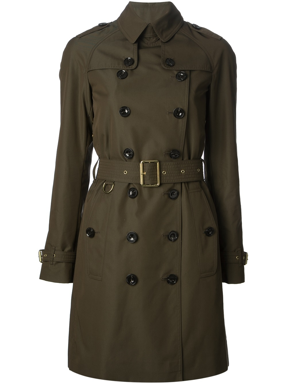 Lyst - Burberry Brit Classic Trench Coat in Green