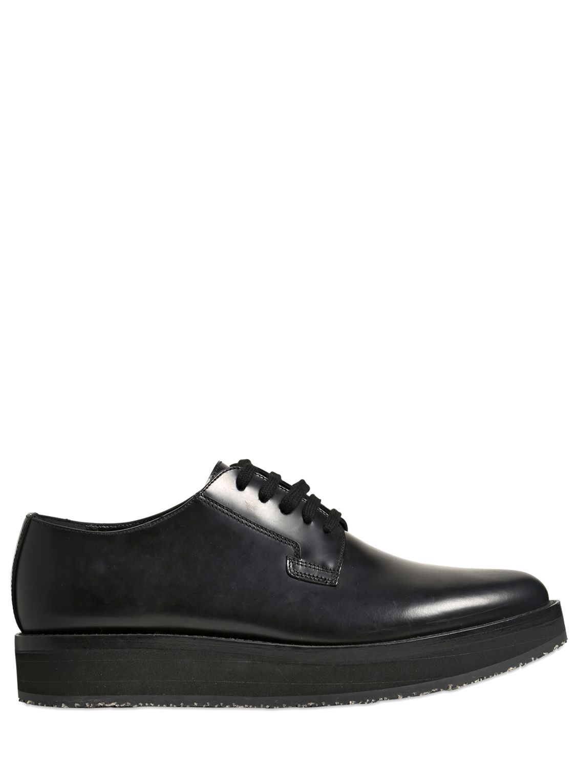 Marni 40mm Leather Derby Laceup Shoes in Black for Men | Lyst